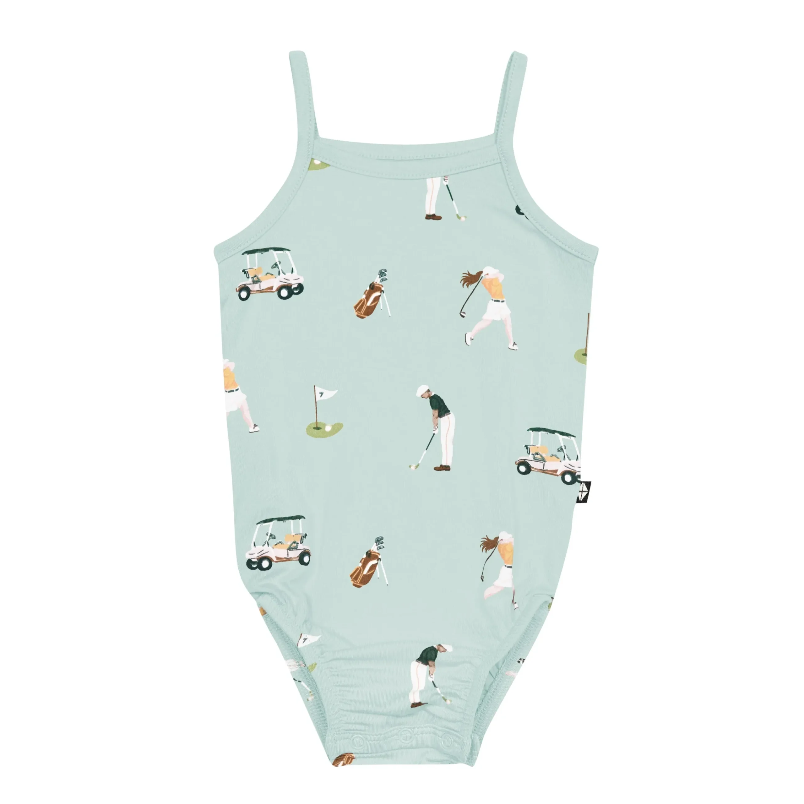 Spaghetti Strap Leotard in Golf