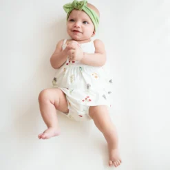 Spaghetti Strap Ruffle Romper in Wildflower