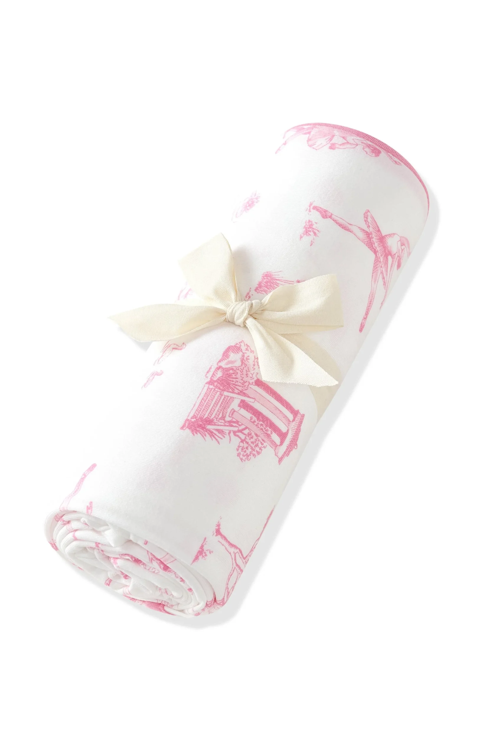 Swaddle Blanket in Toile Ballet