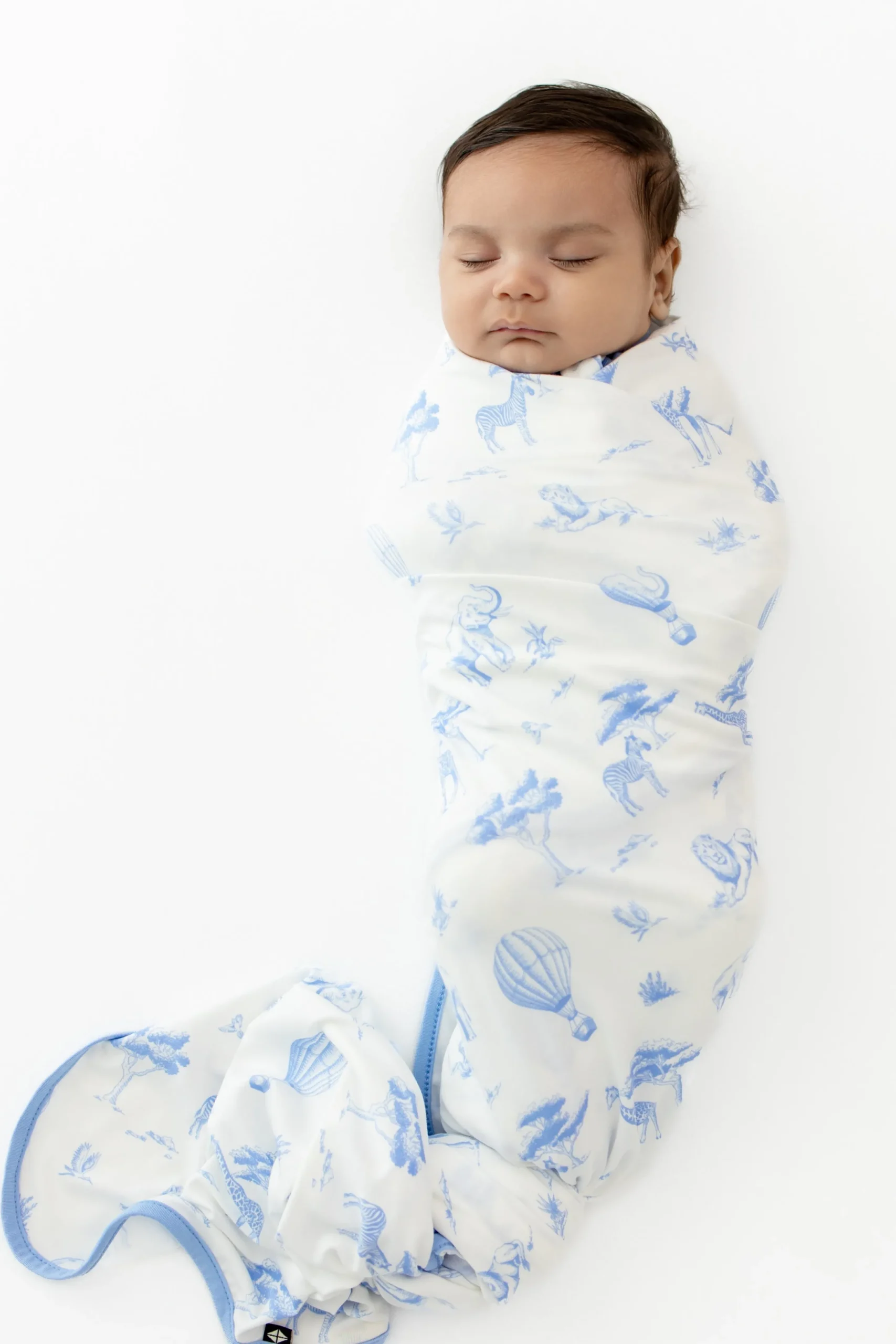 Swaddle Blanket in Toile Safari