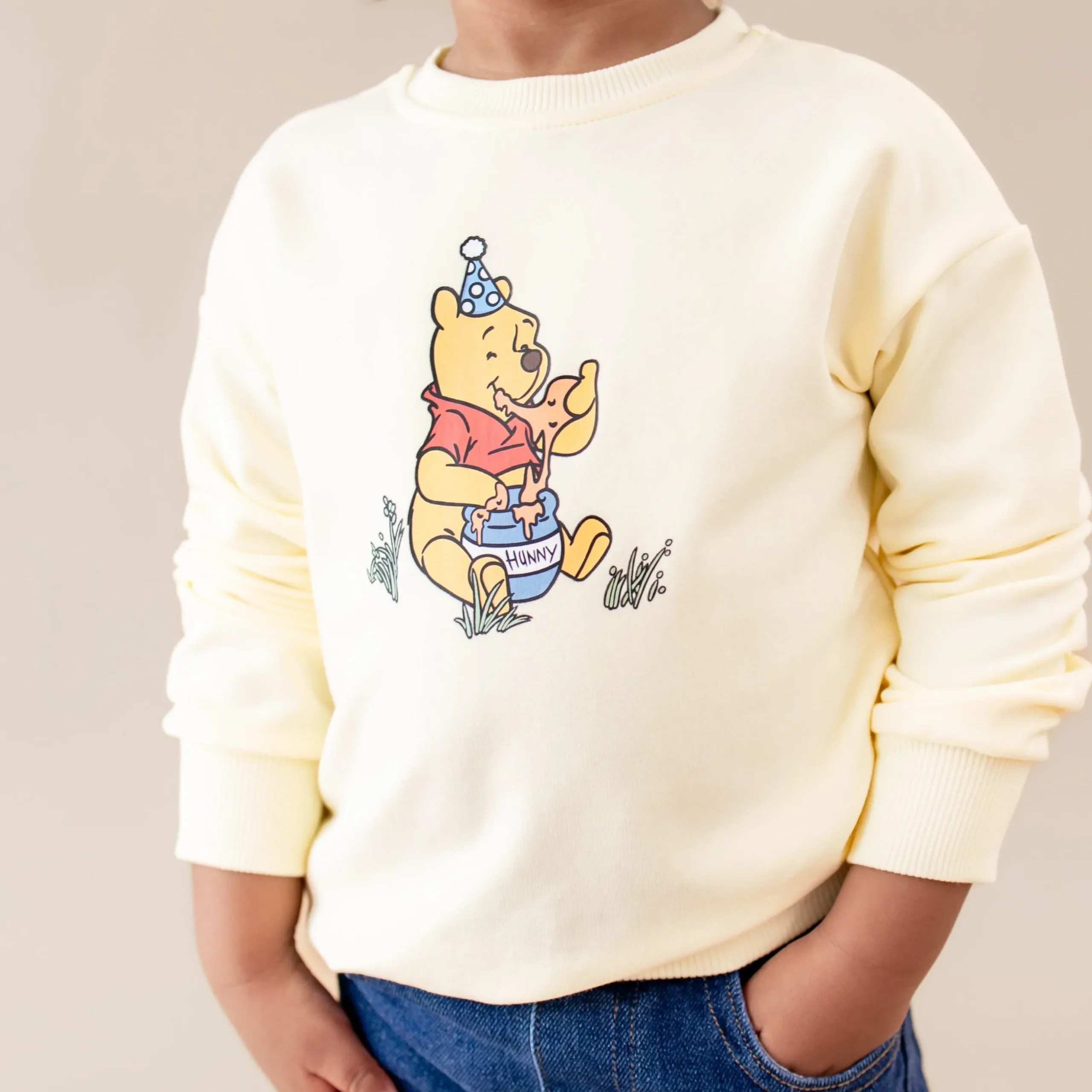 Sweatshirt in Winnie the Pooh on Chamomile