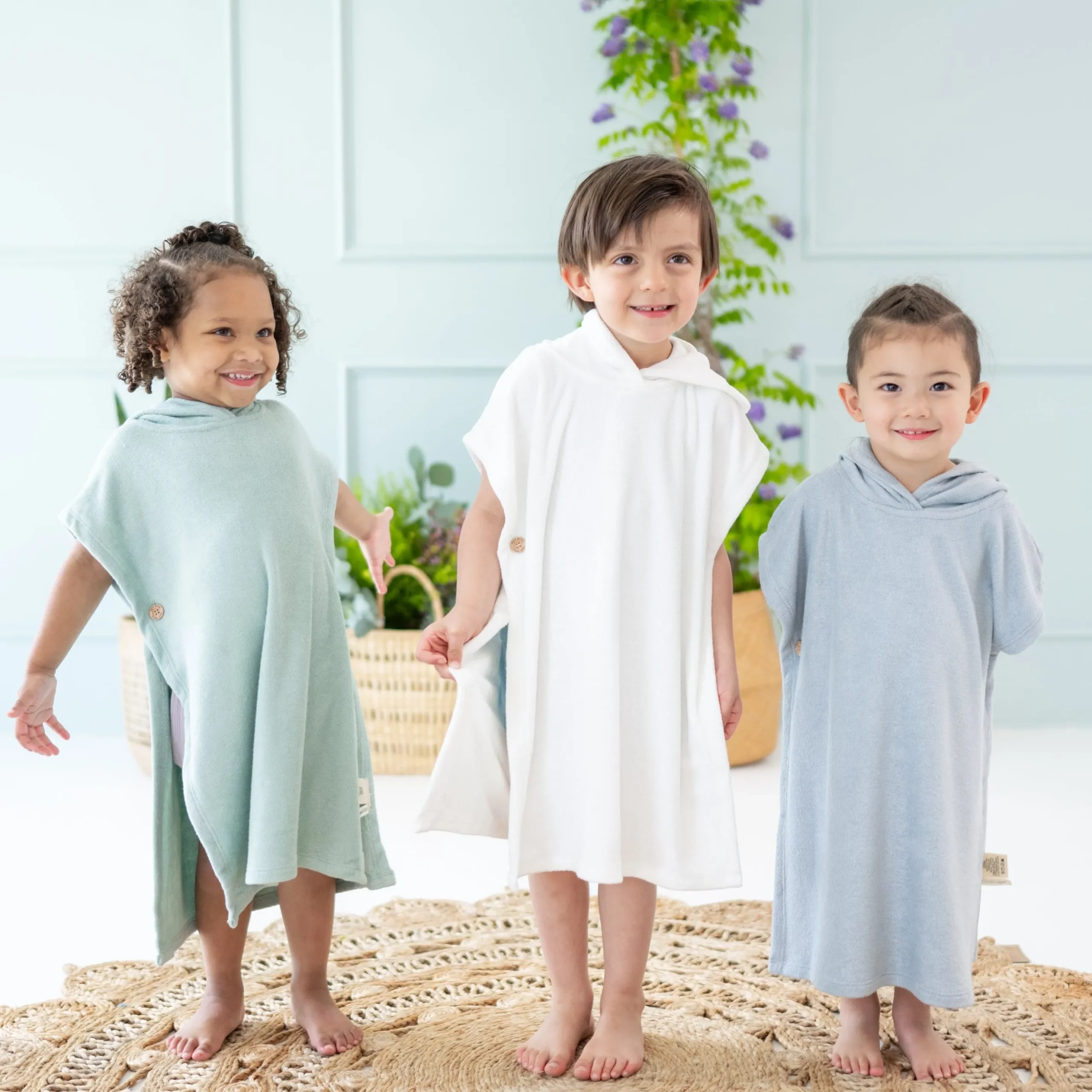 Swim Poncho in Cloud