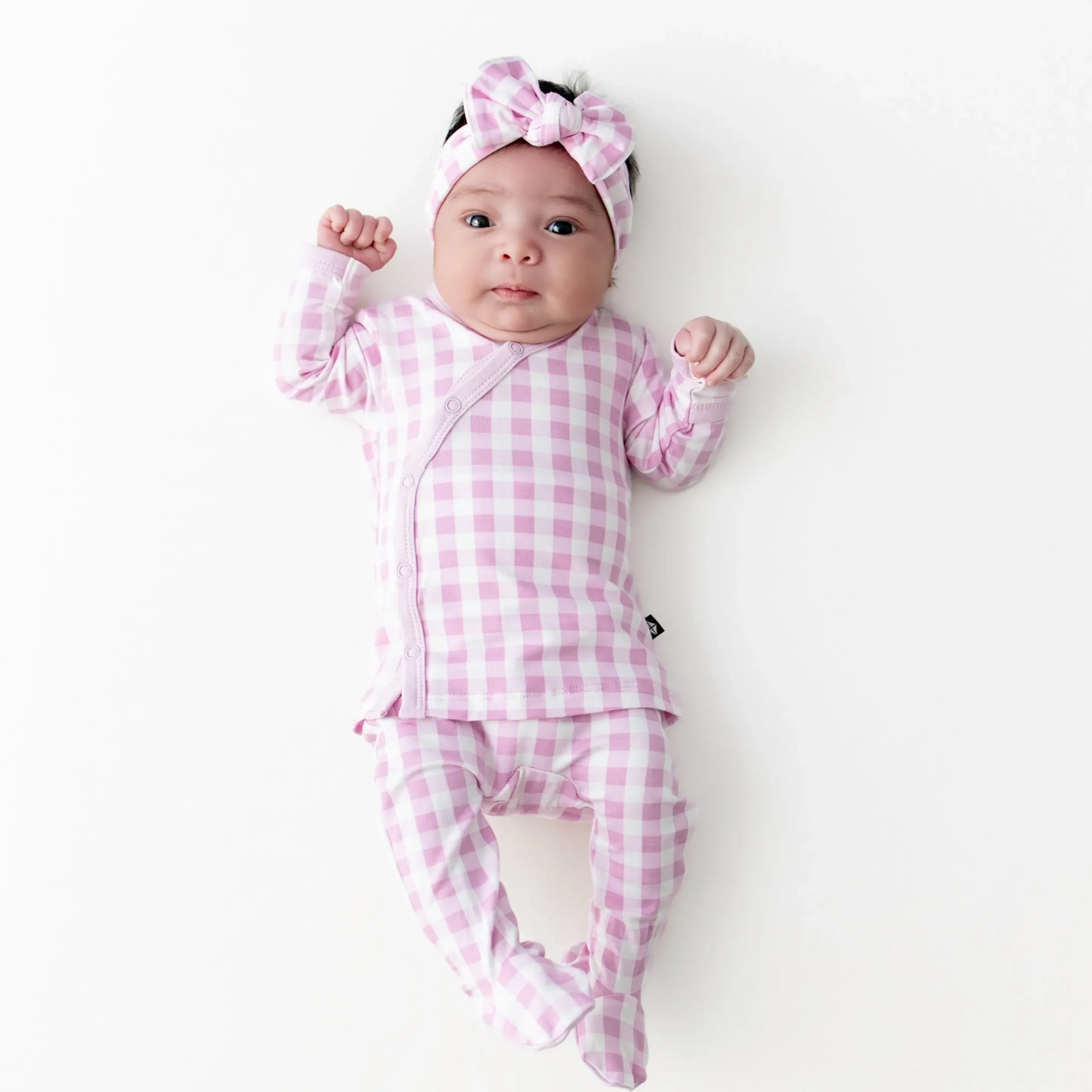 Take Me Home Set with Bow in Gingham Thistle