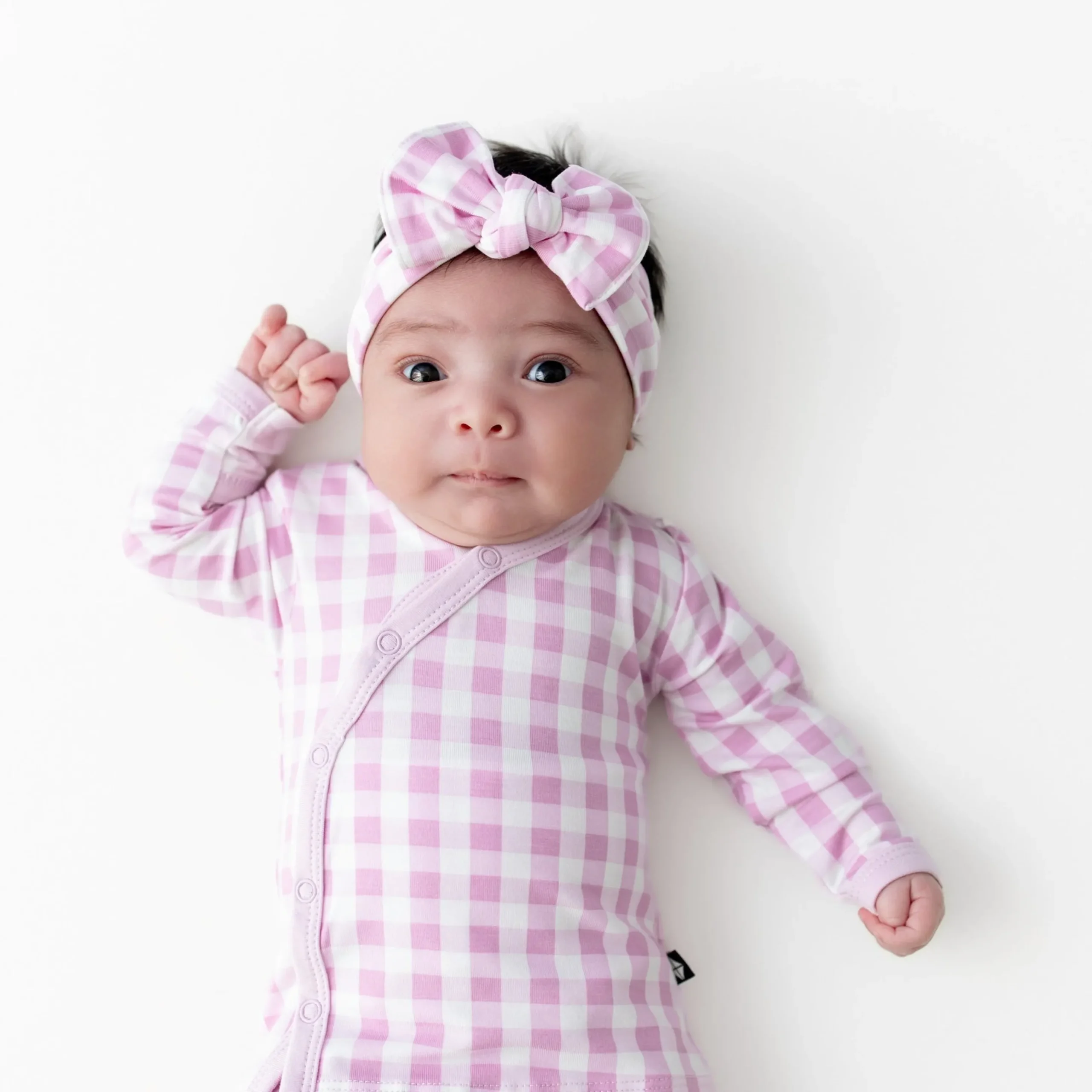 Take Me Home Set with Bow in Gingham Thistle