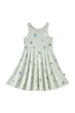 Tank Twirl Dress in Soccer