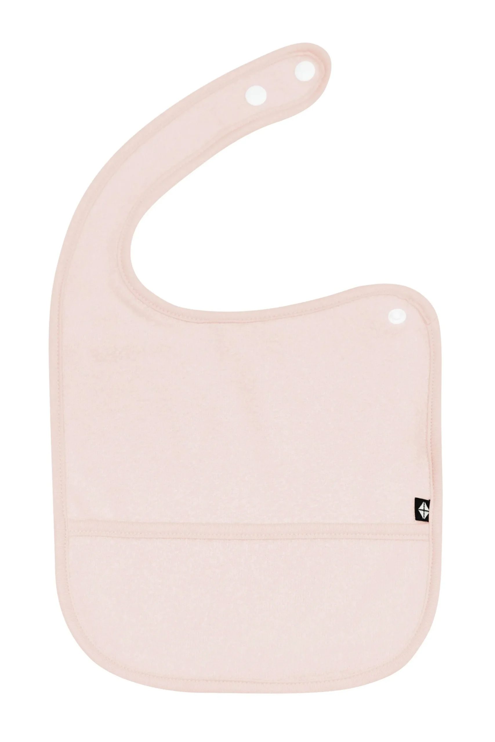 Terry Pocket Bib in Blush