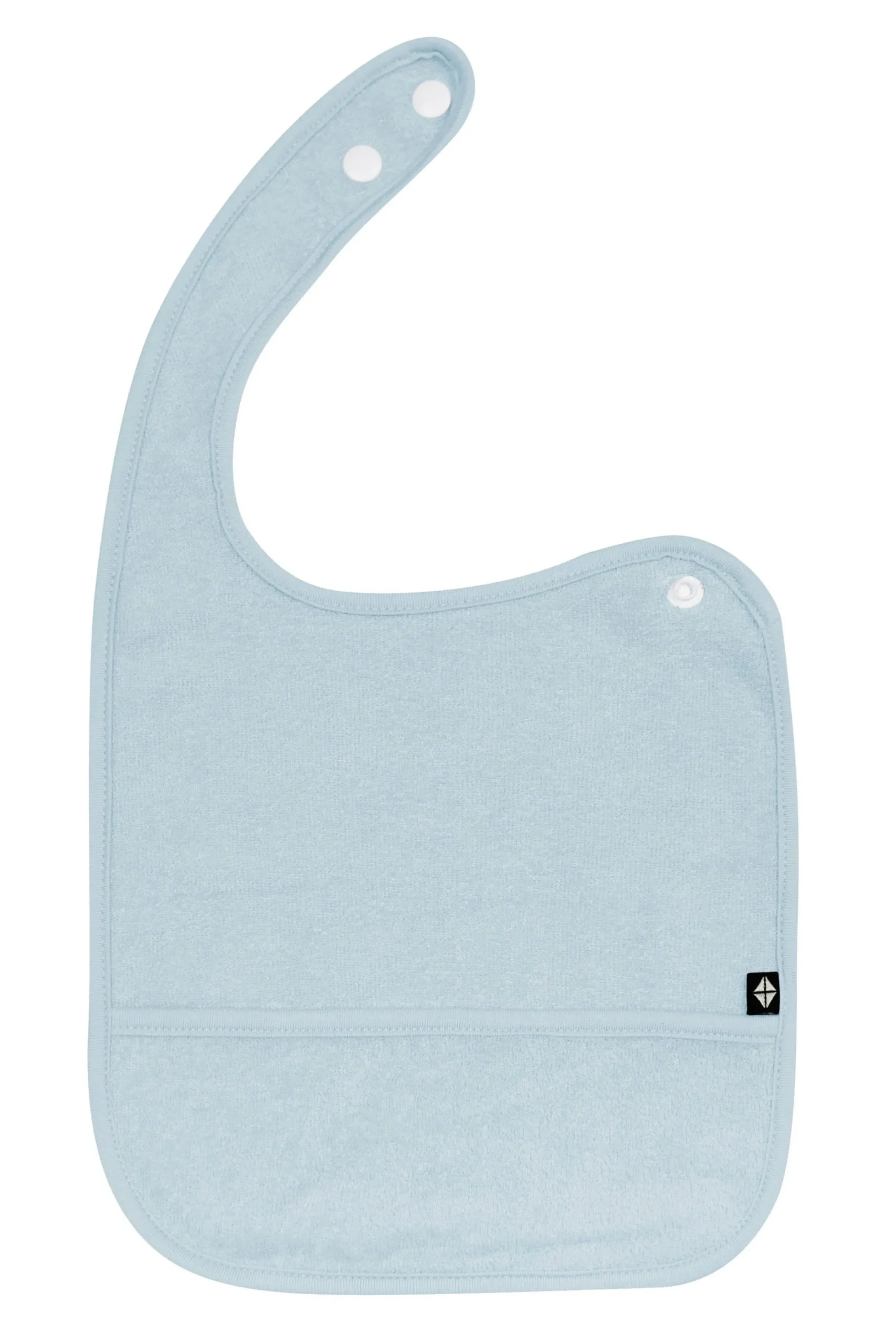 Terry Pocket Bib in Fog