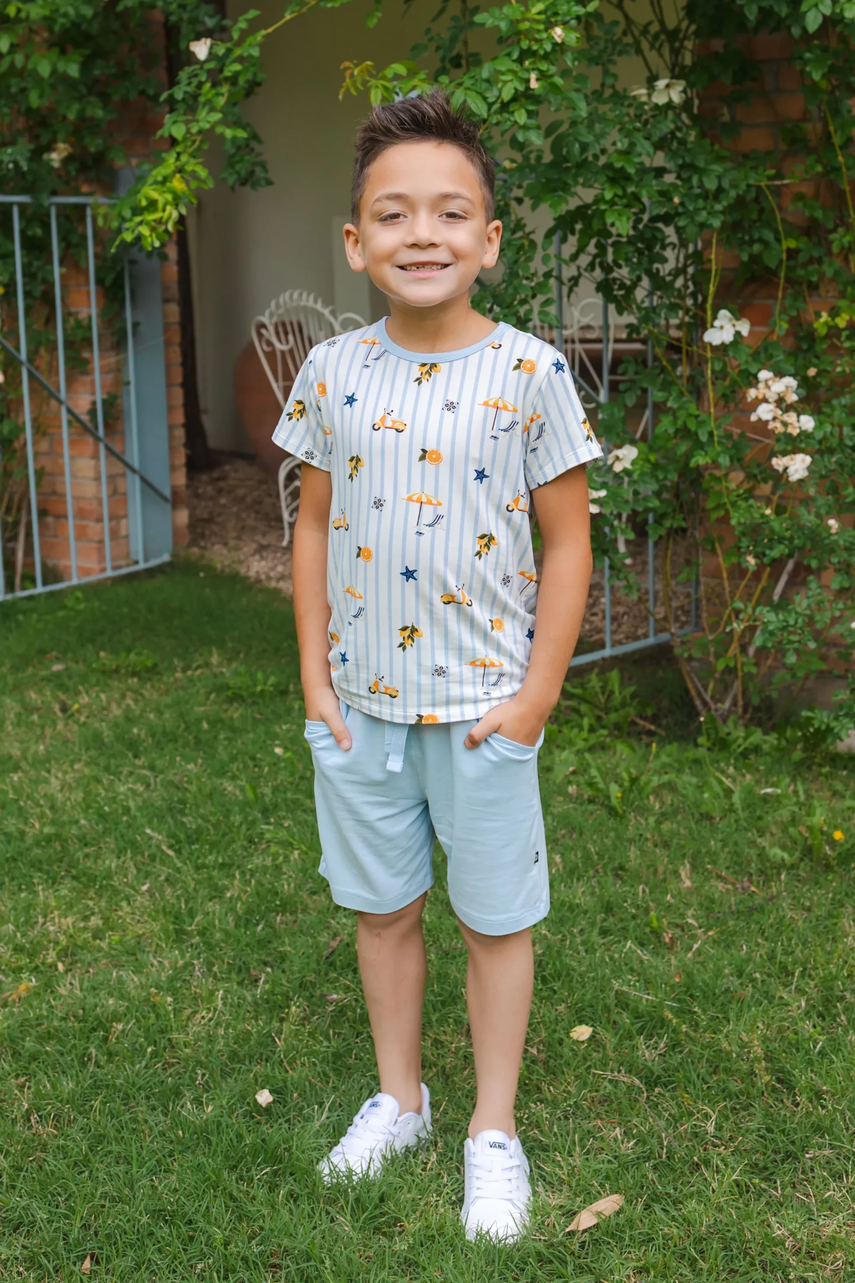 Toddler Basic Tee in Amalfi Coast