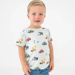 Toddler Basic Tee in City Vehicles