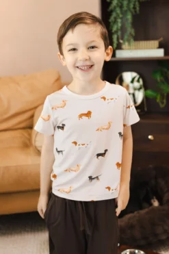 Toddler Basic Tee in Dachshund