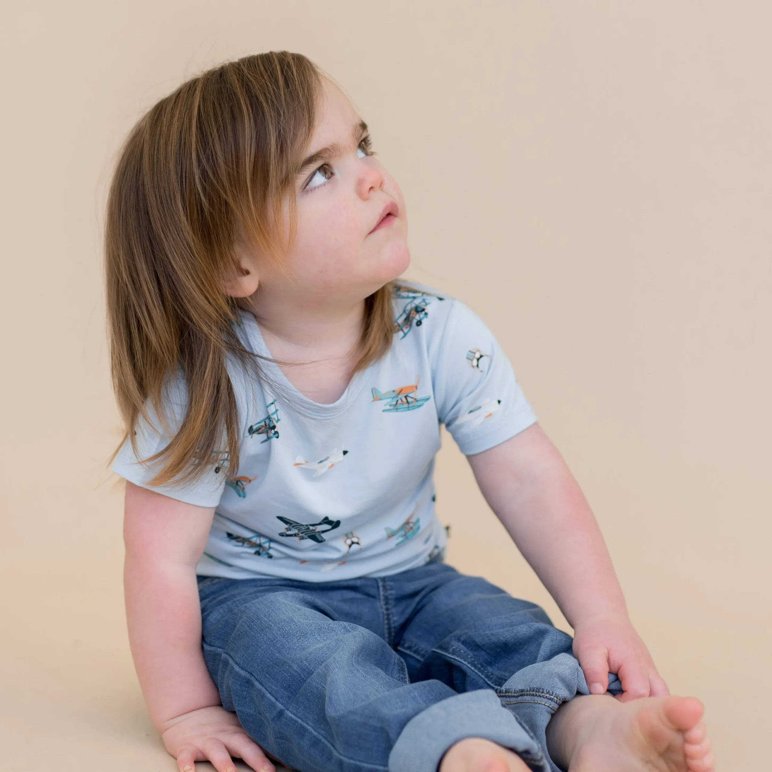 Toddler Basic Tee in Take Off