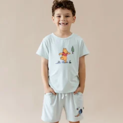 Toddler Basic Tee in Winnie the Pooh on Dew