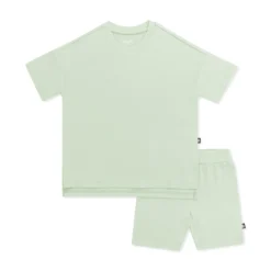 Toddler Biker Short Set in Basil