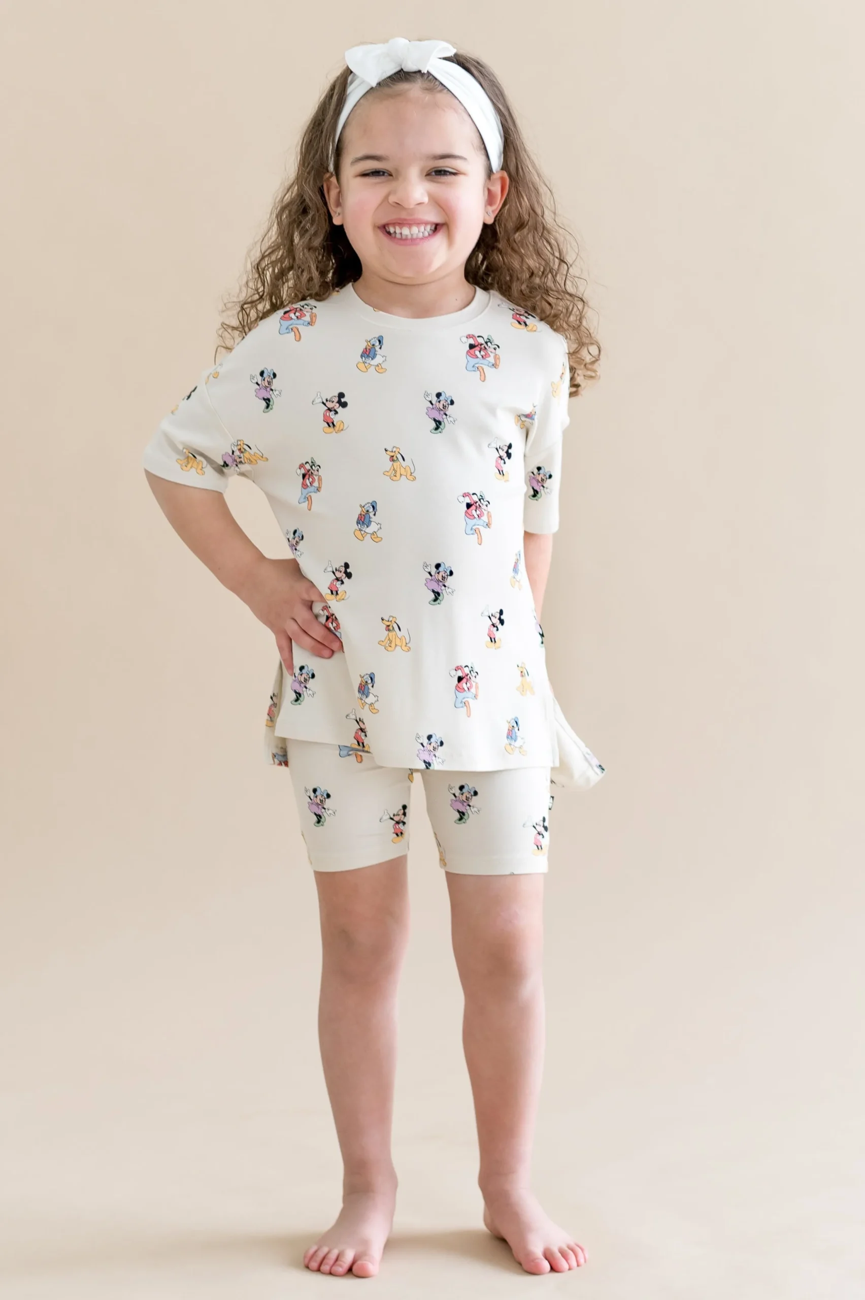 Toddler Biker Short Set in Mickey Mouse and Friends