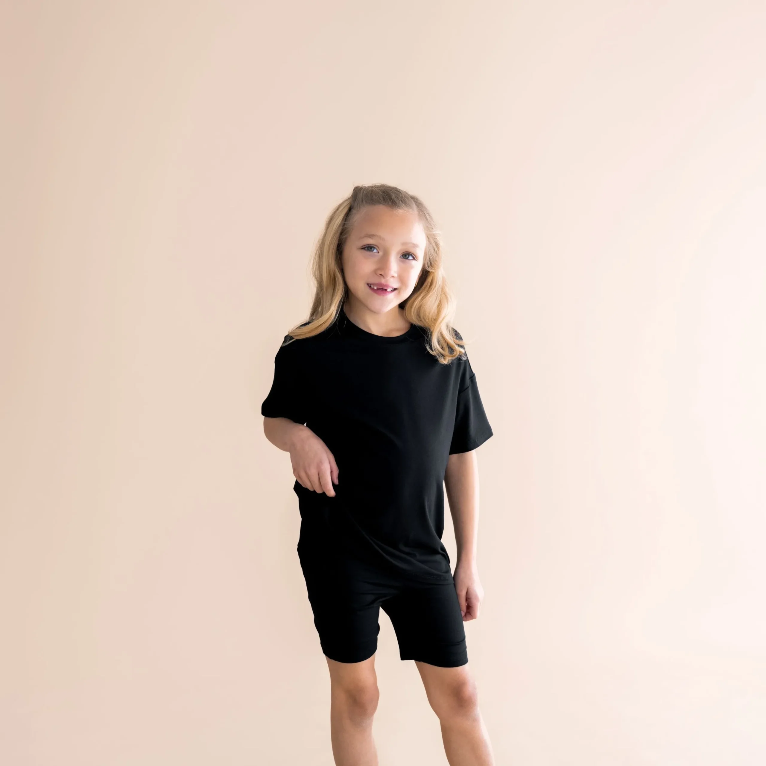 Toddler Biker Short Set in Midnight
