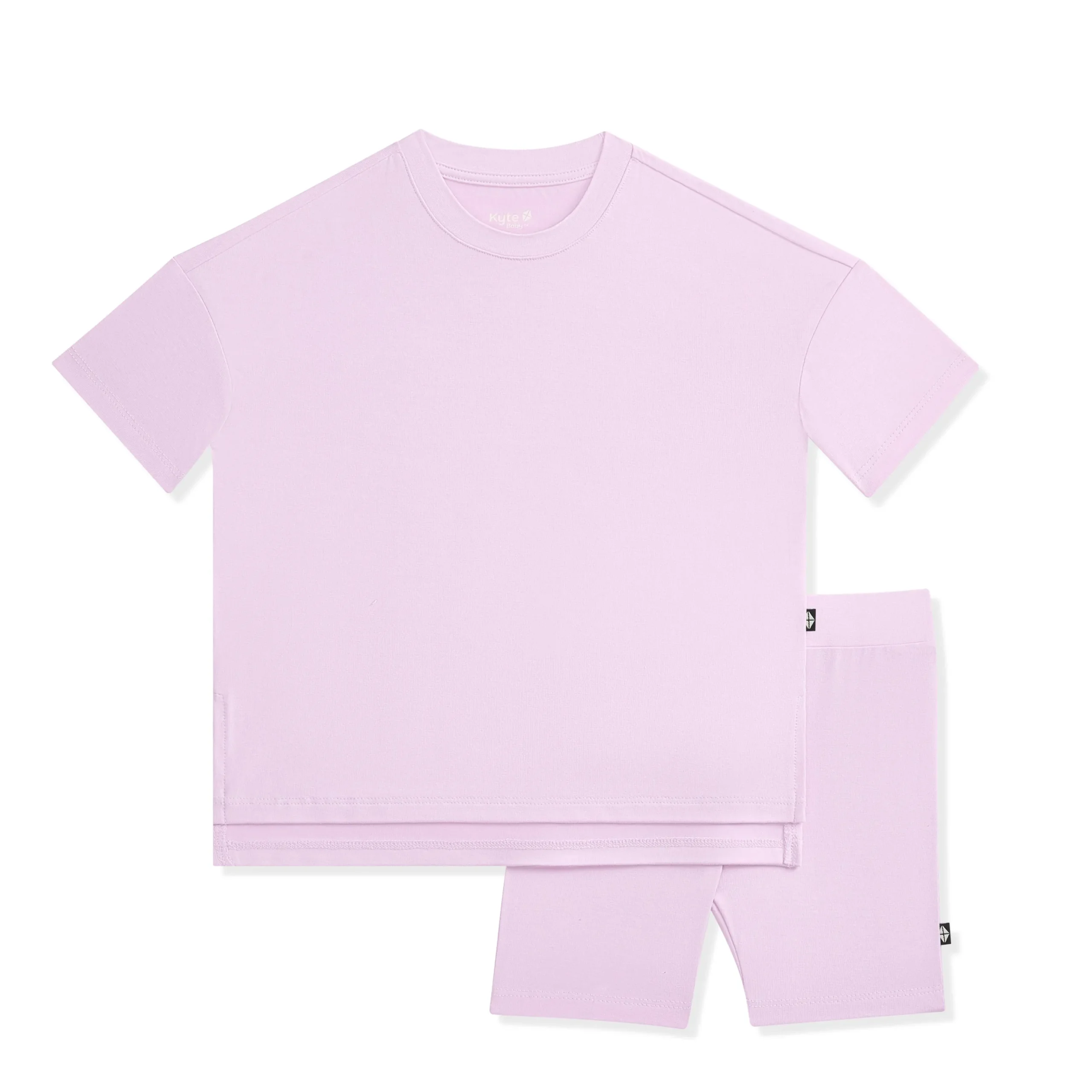 Toddler Biker Short Set in Thistle