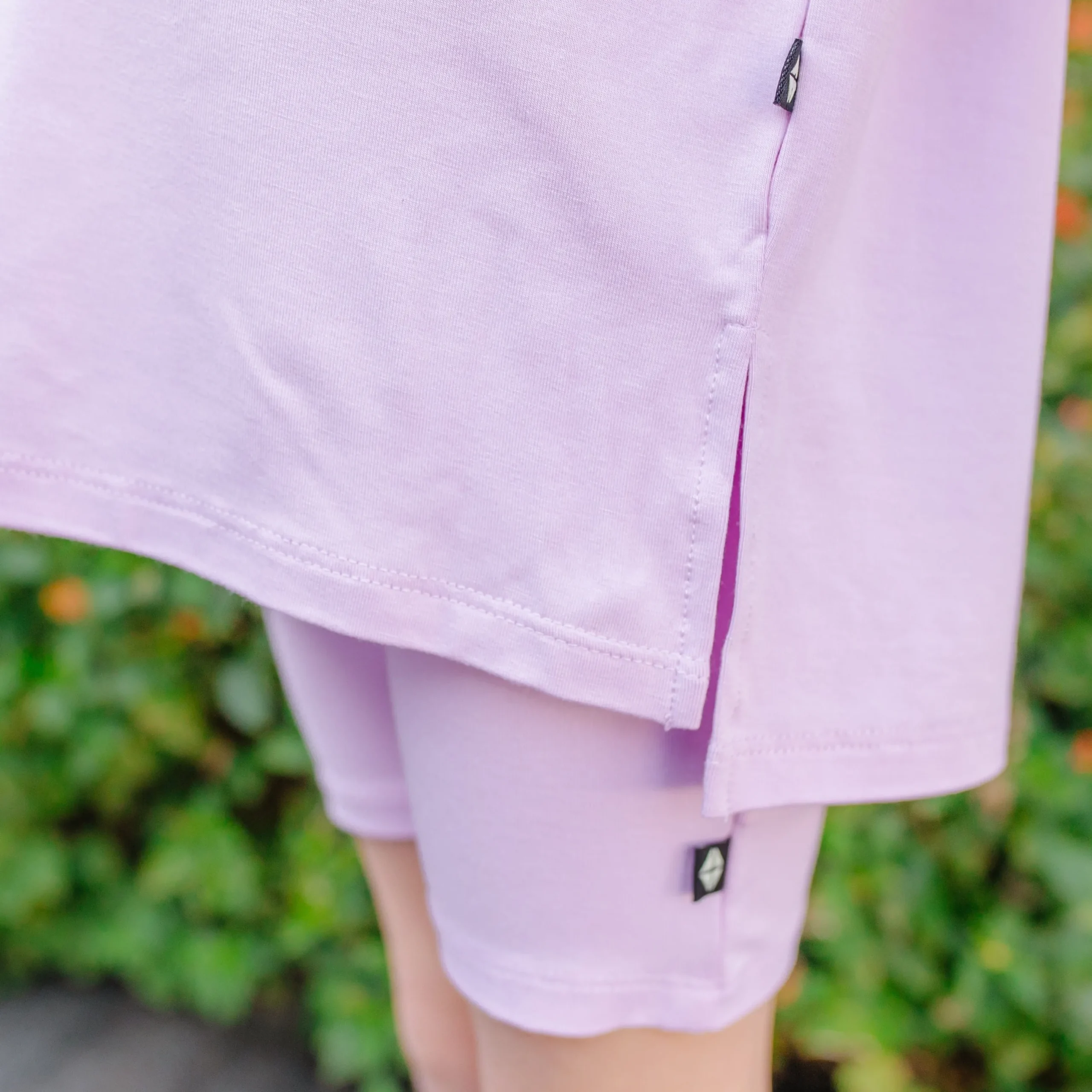 Toddler Biker Short Set in Thistle