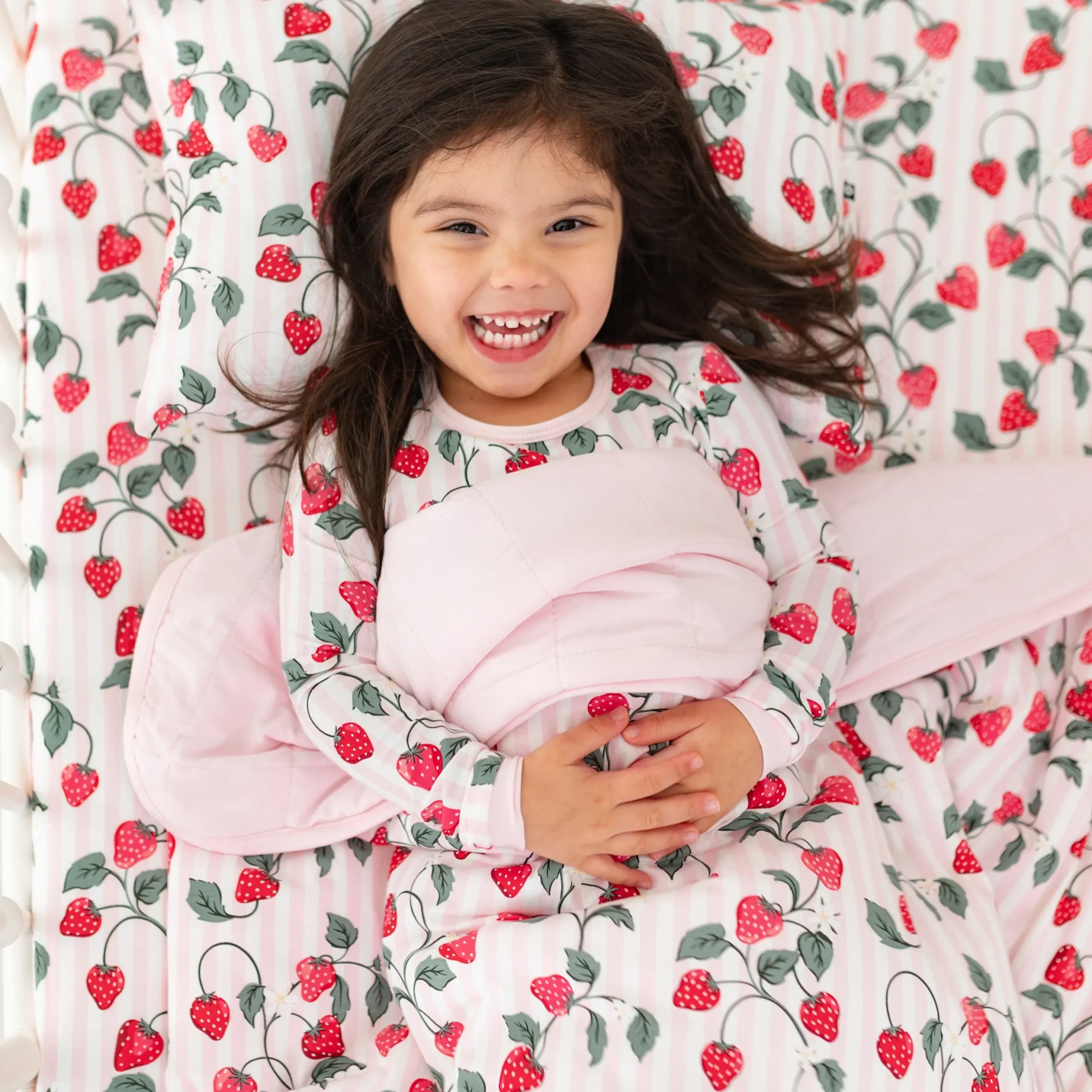 Toddler Blanket in Strawberry Fields 1.0