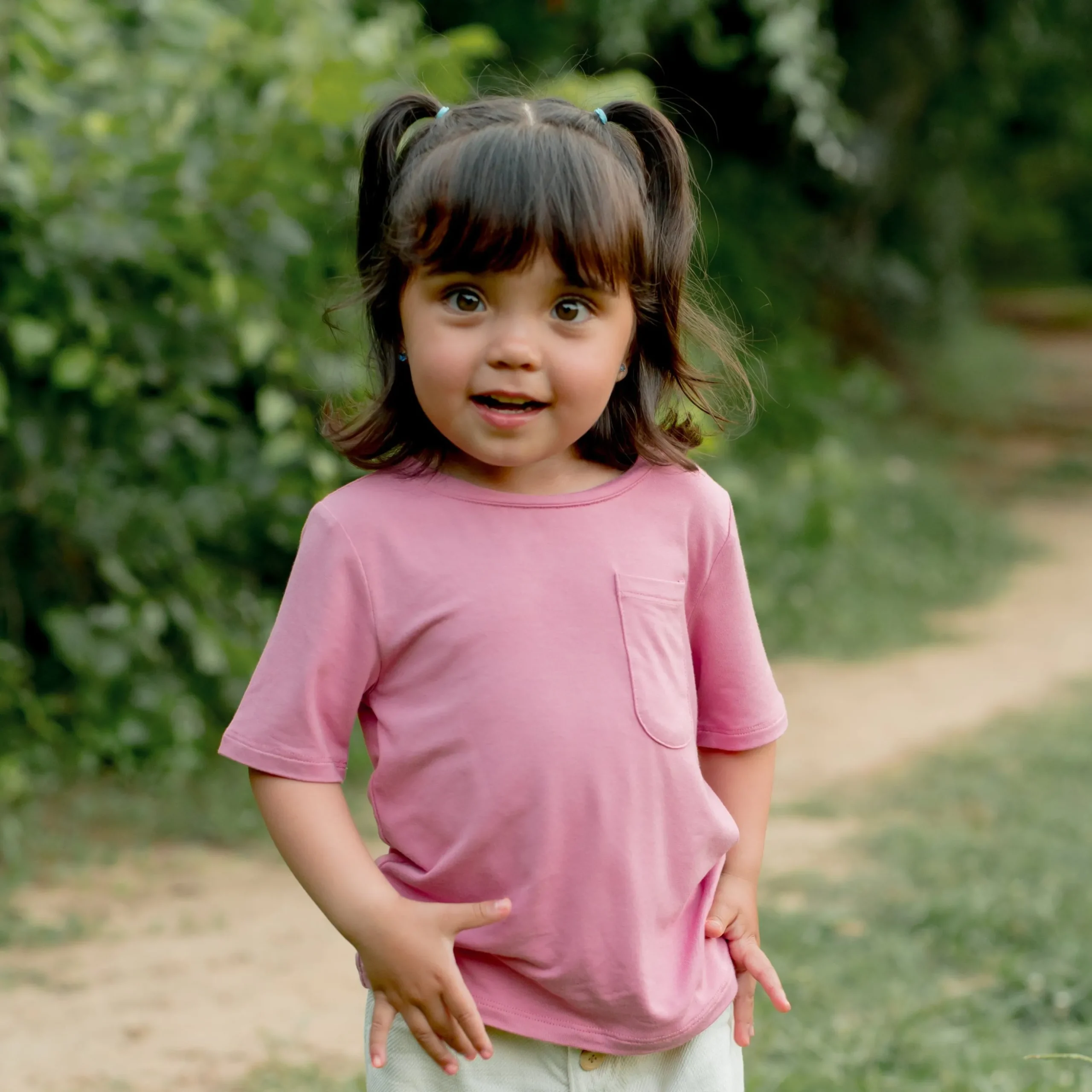 Toddler Crew Neck Tee in Apple Blossom