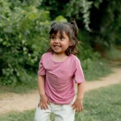 Toddler Crew Neck Tee in Apple Blossom