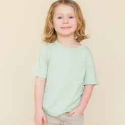 Toddler Crew Neck Tee in Basil