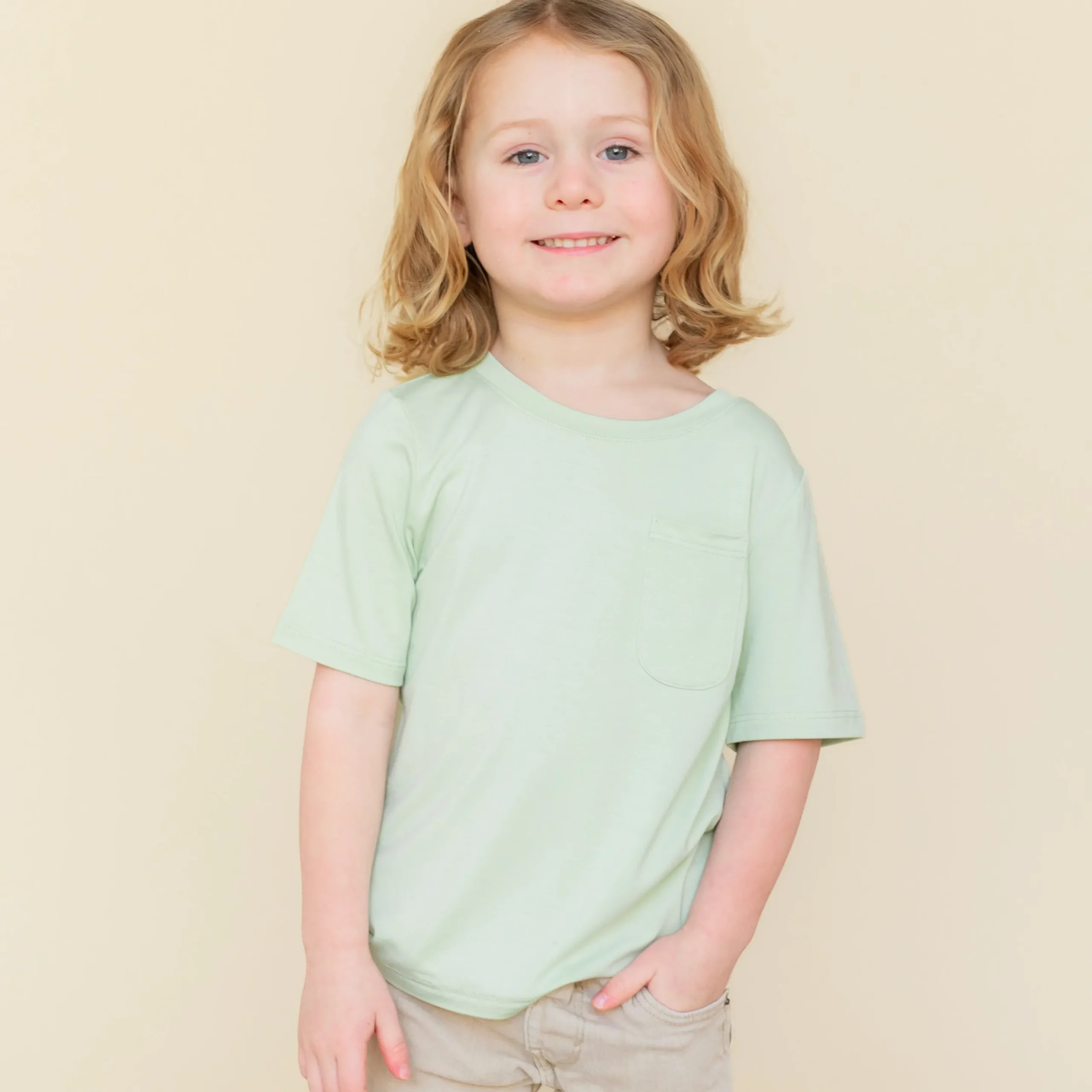 Toddler Crew Neck Tee in Basil