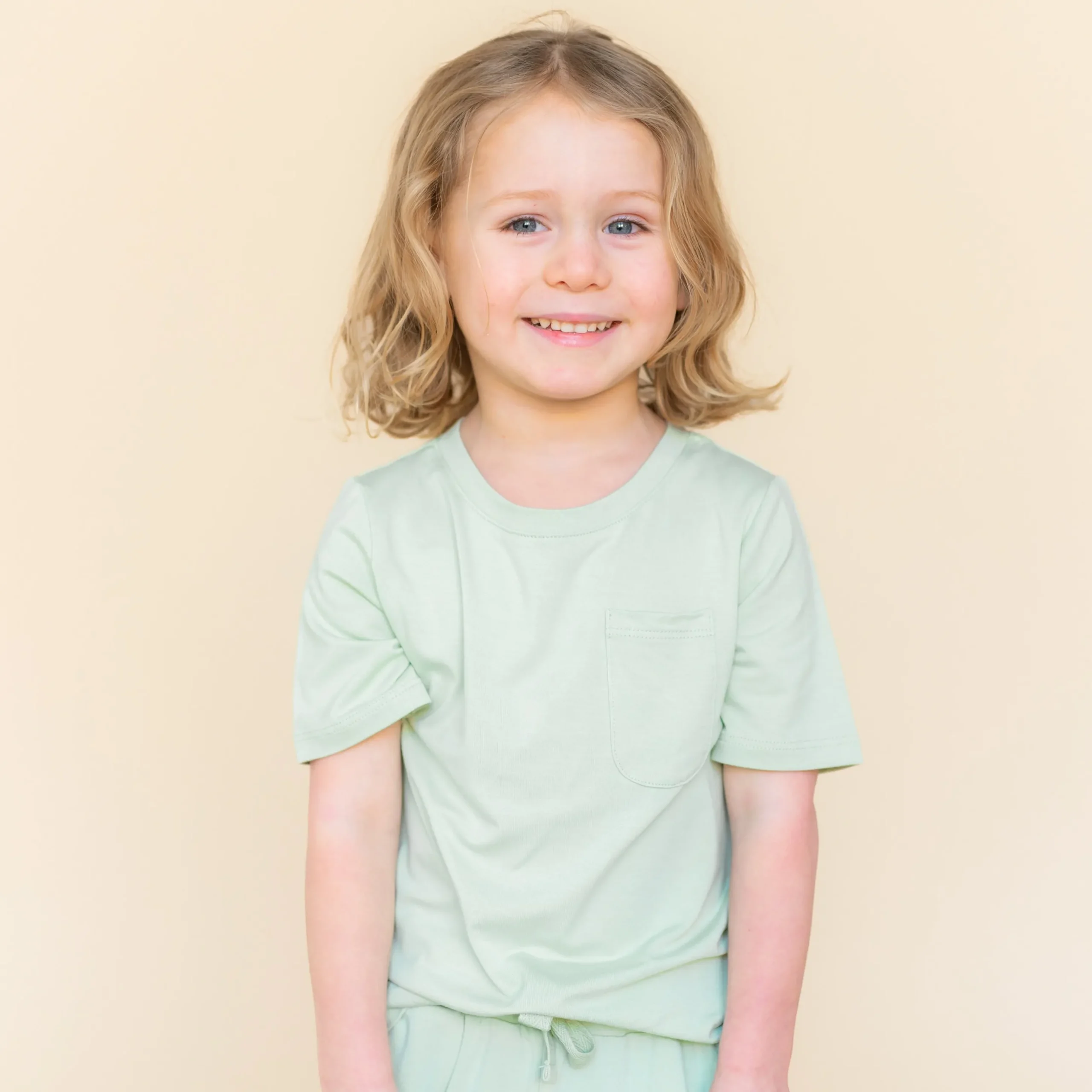 Toddler Crew Neck Tee in Basil
