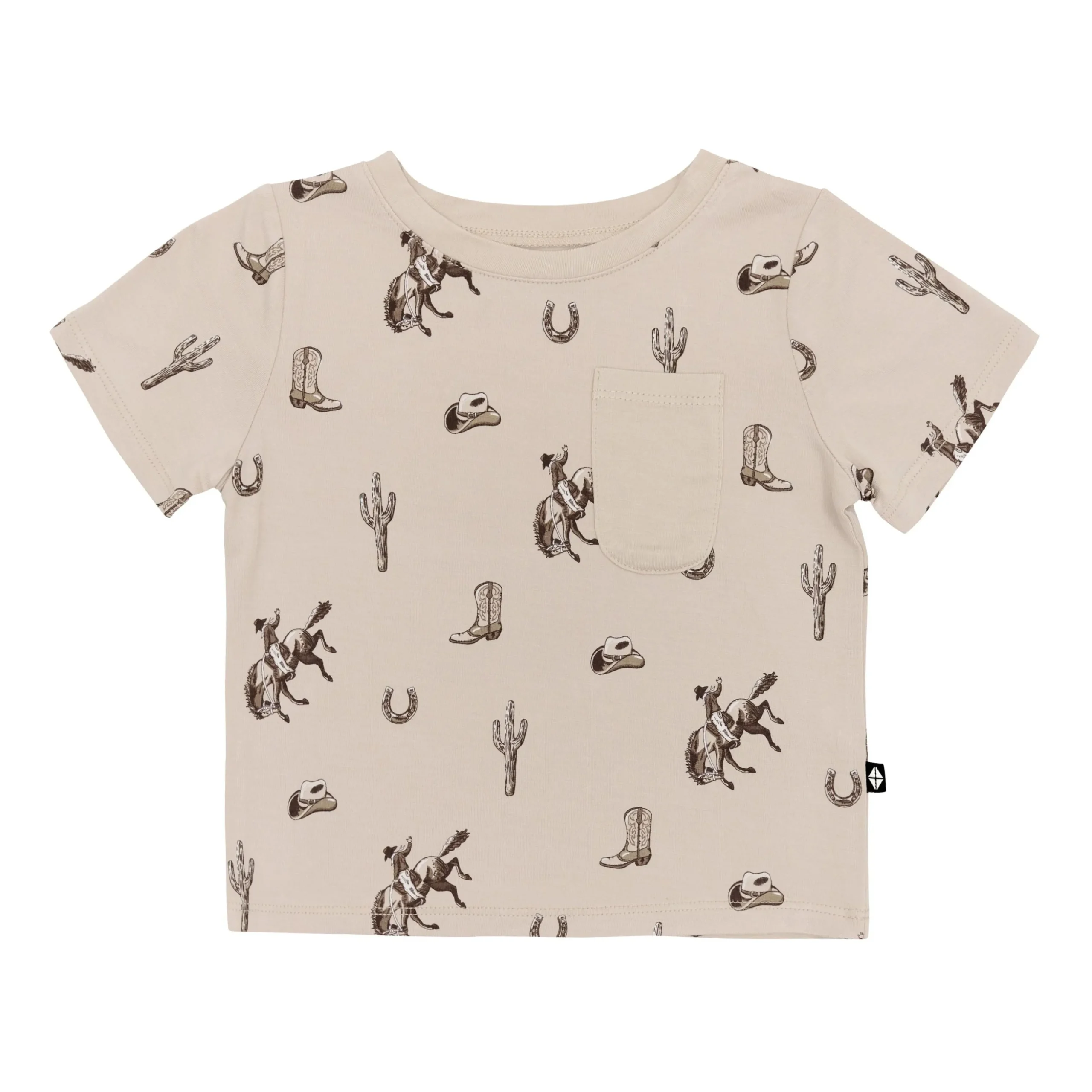 Toddler Crew Neck Tee in Classic Cowboy