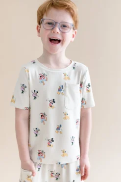 Toddler Crew Neck Tee in Mickey Mouse and Friends
