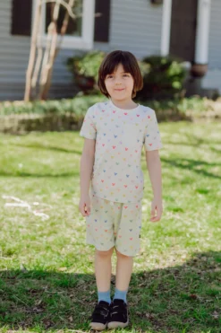 Toddler Crew Neck Tee in Pastel Mickey Mouse
