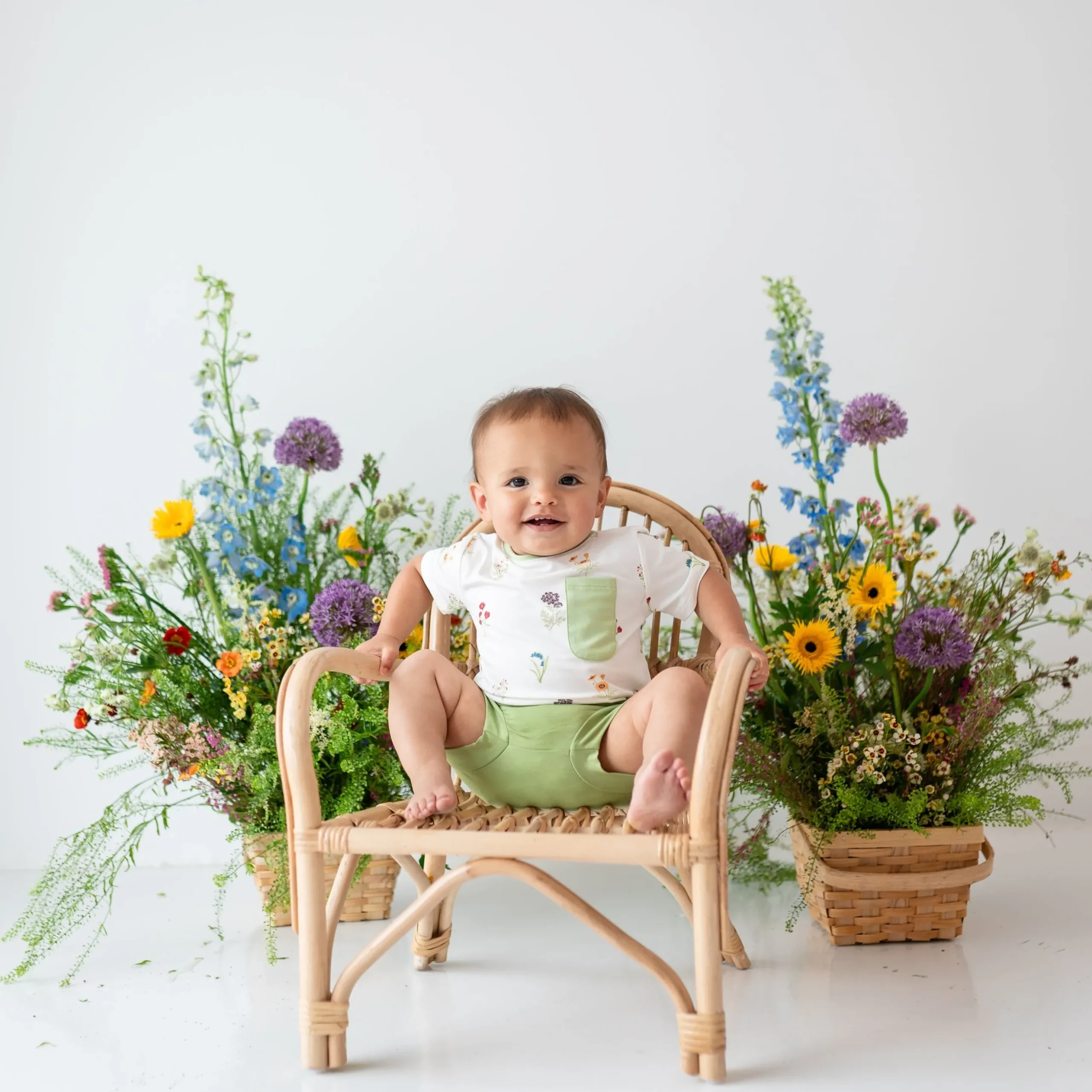 Toddler Crew Neck Tee in Wildflower