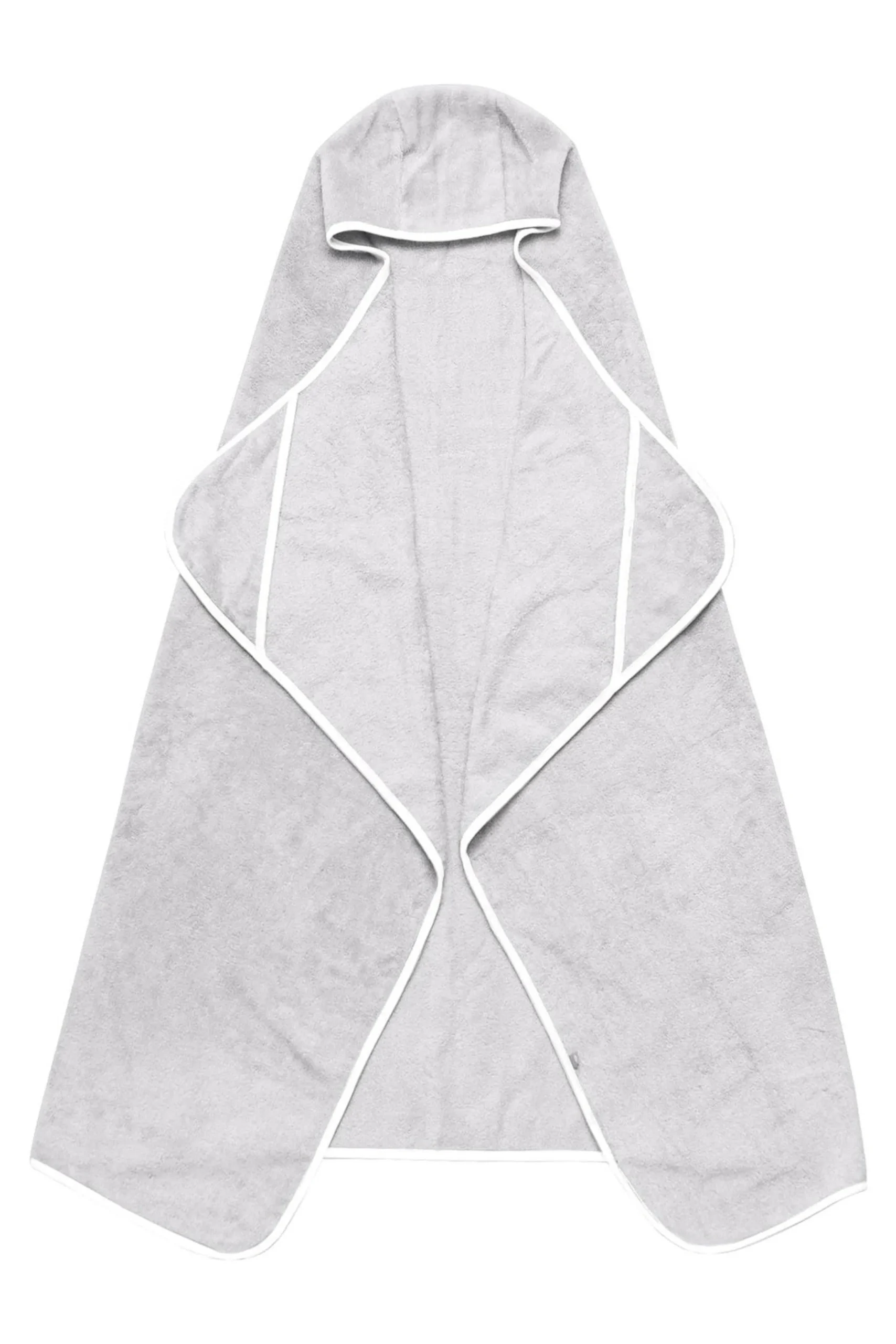 Toddler Hooded Bath Towel in Storm with Cloud Trim