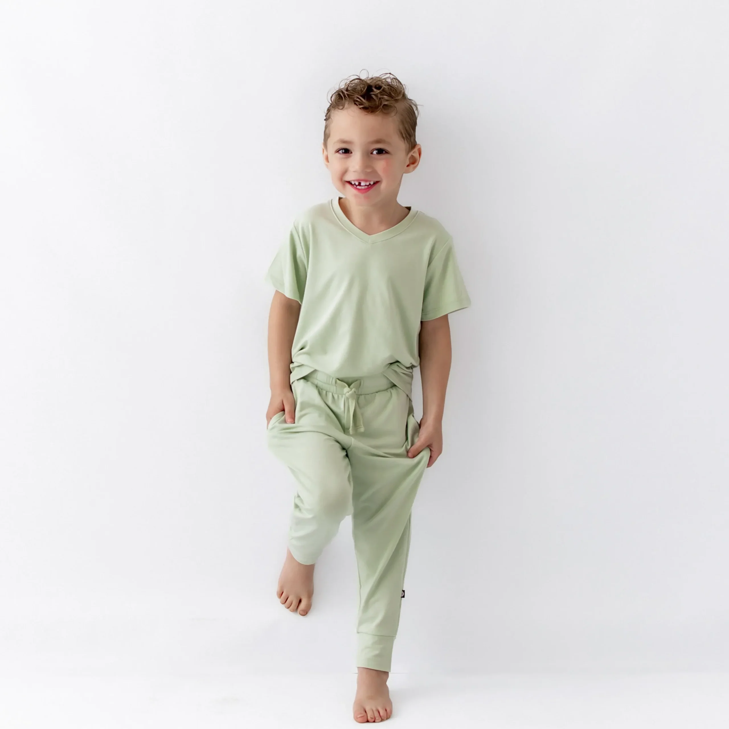 Toddler Jogger Pant in Basil