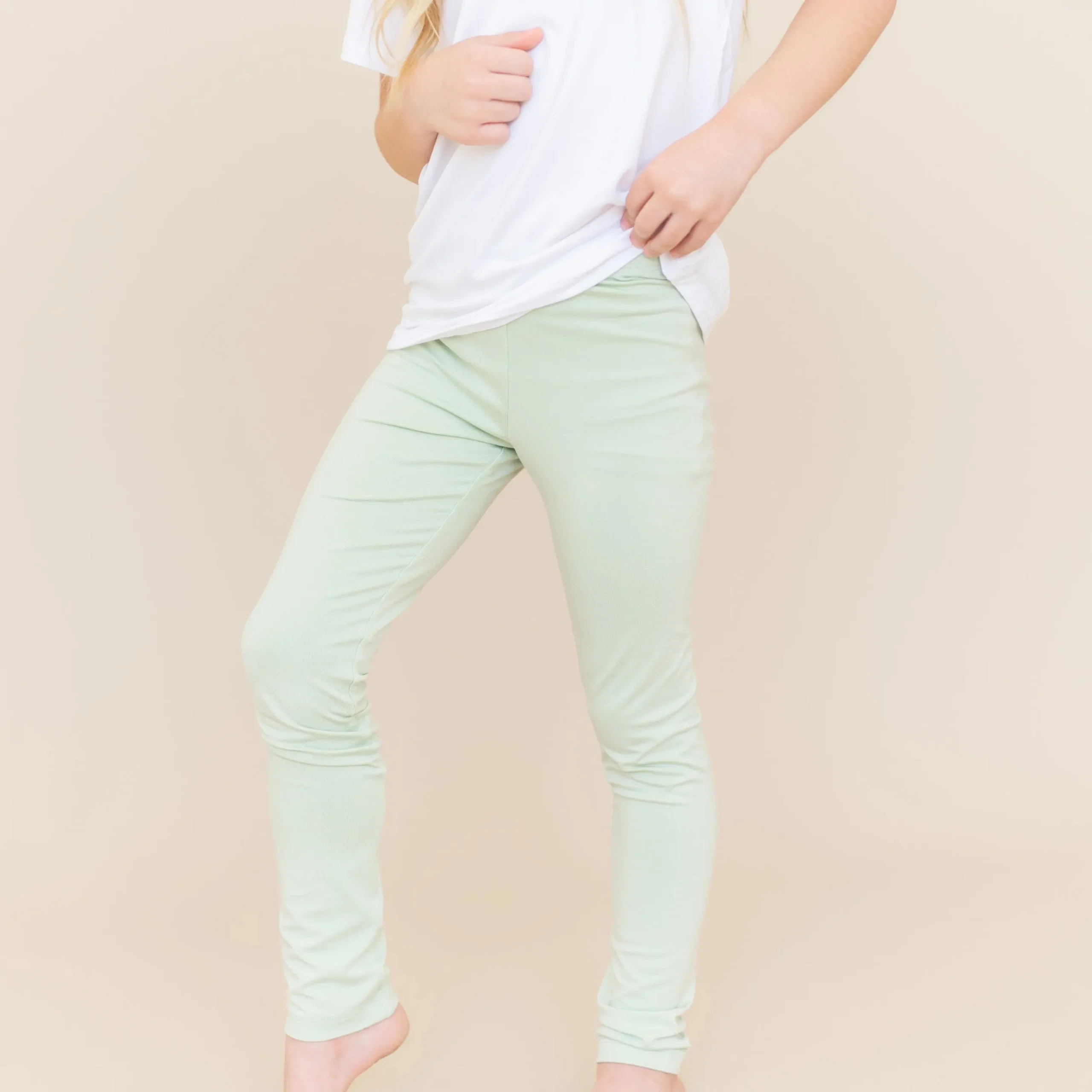 Toddler Leggings in Basil