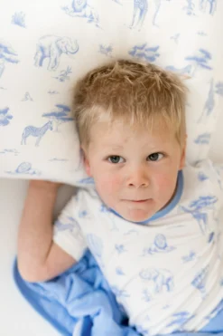 Toddler Pillowcase in Toile Safari
