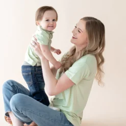 Toddler Short Sleeve Polo in Basil