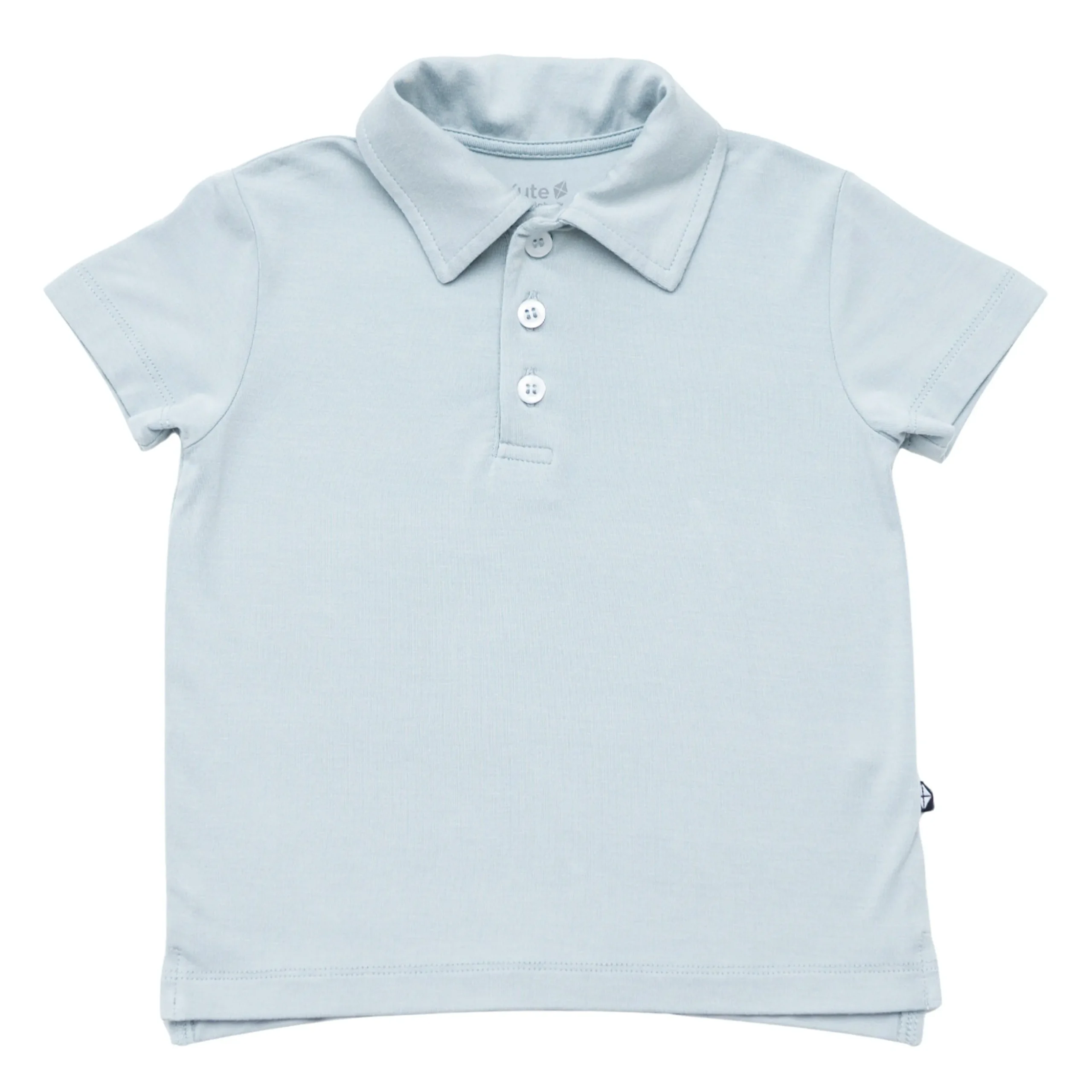 Toddler Short Sleeve Polo in Fog