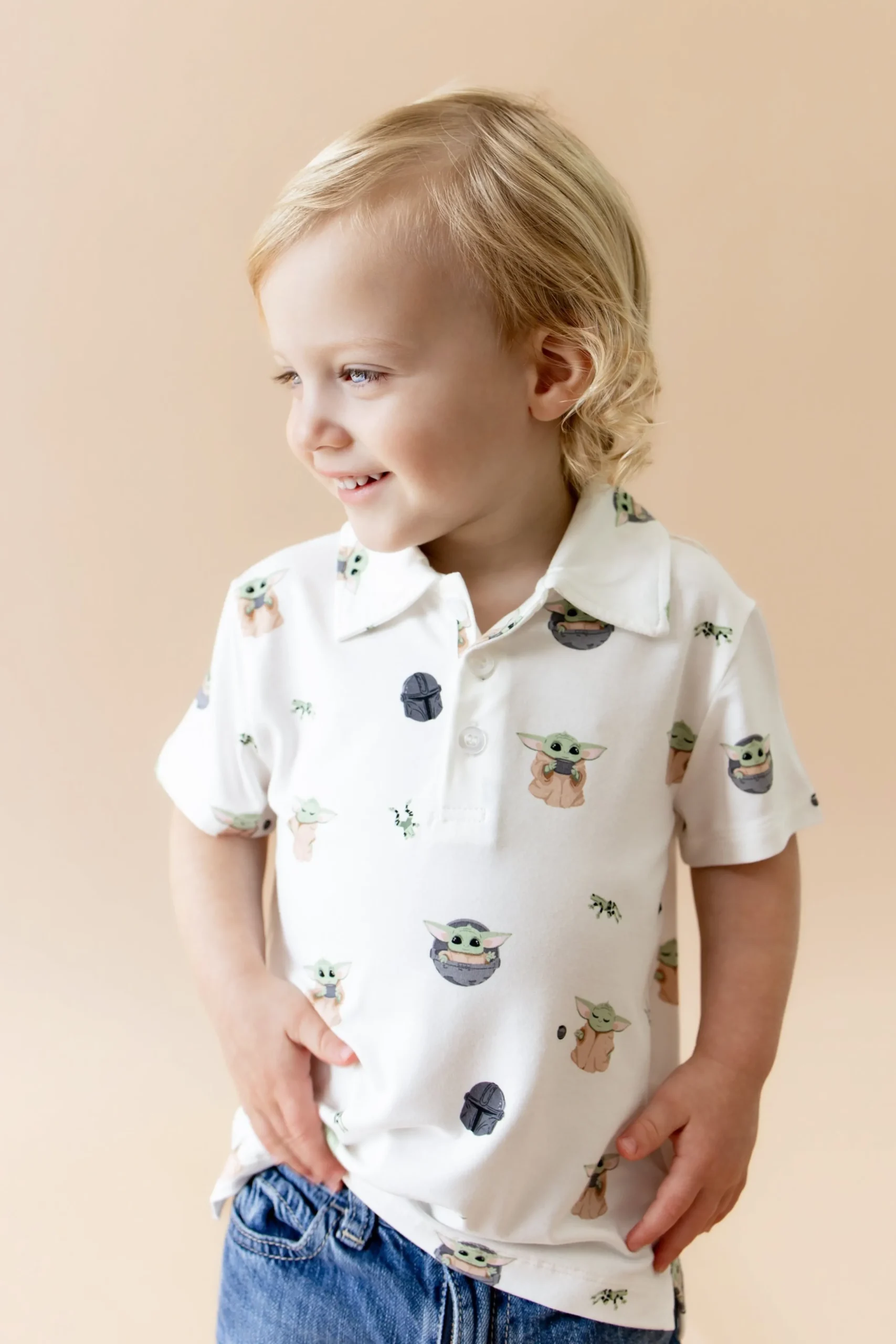 Toddler Short Sleeve Polo in Grogu™