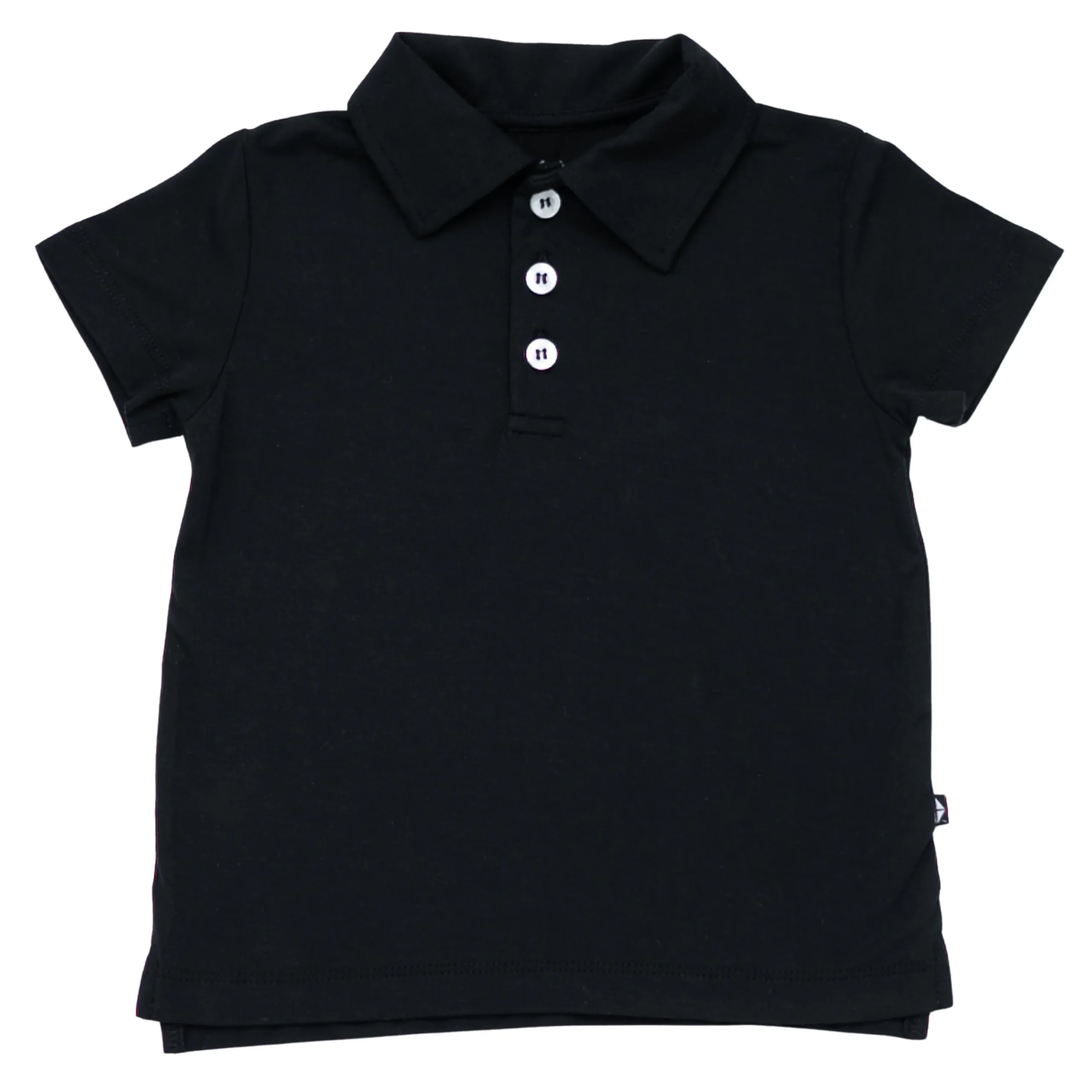 Toddler Short Sleeve Polo in Midnight