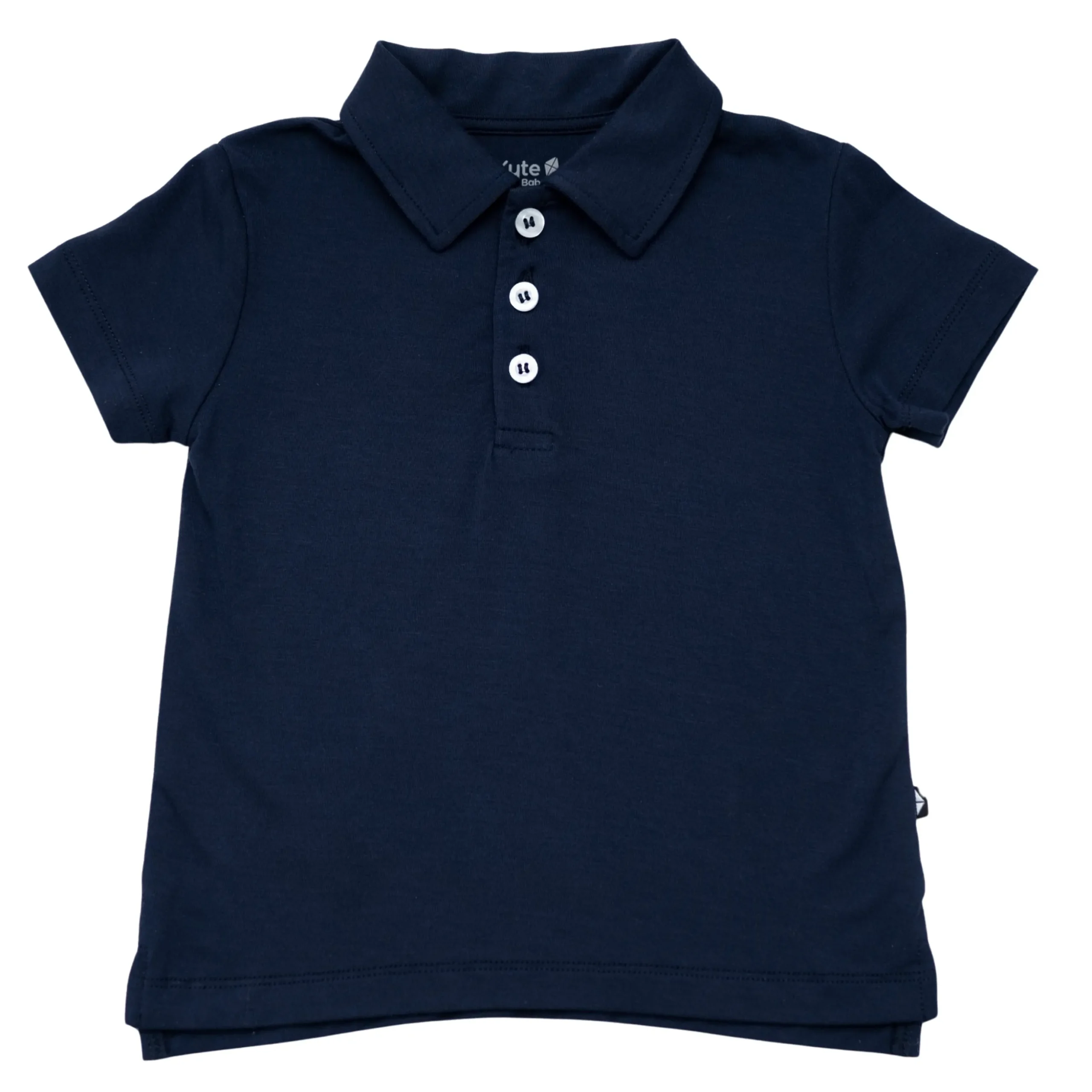 Toddler Short Sleeve Polo in Navy
