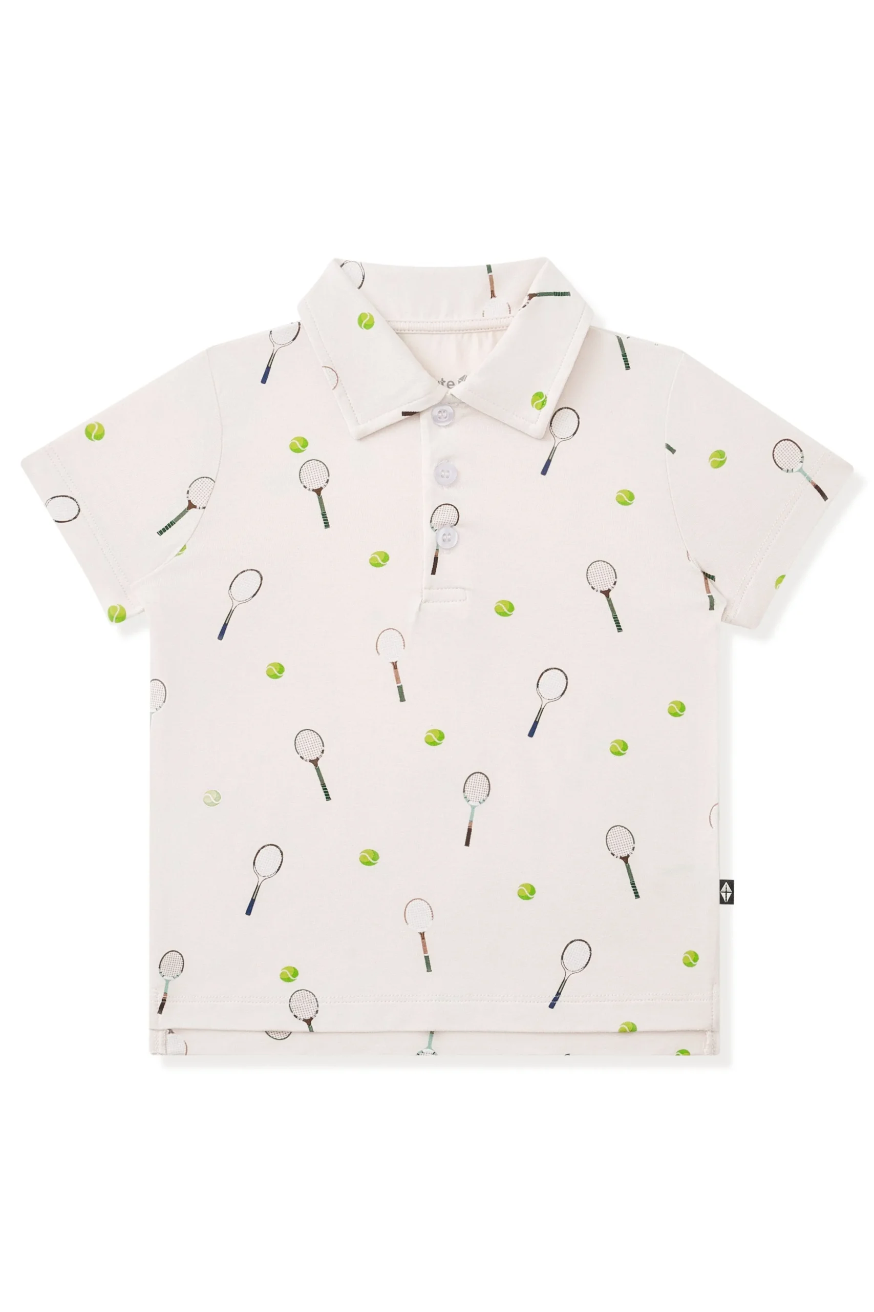 Toddler Short Sleeve Polo in Tennis