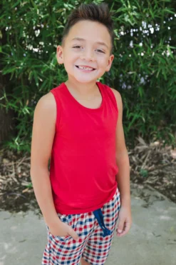 Toddler Tank Top in Cardinal