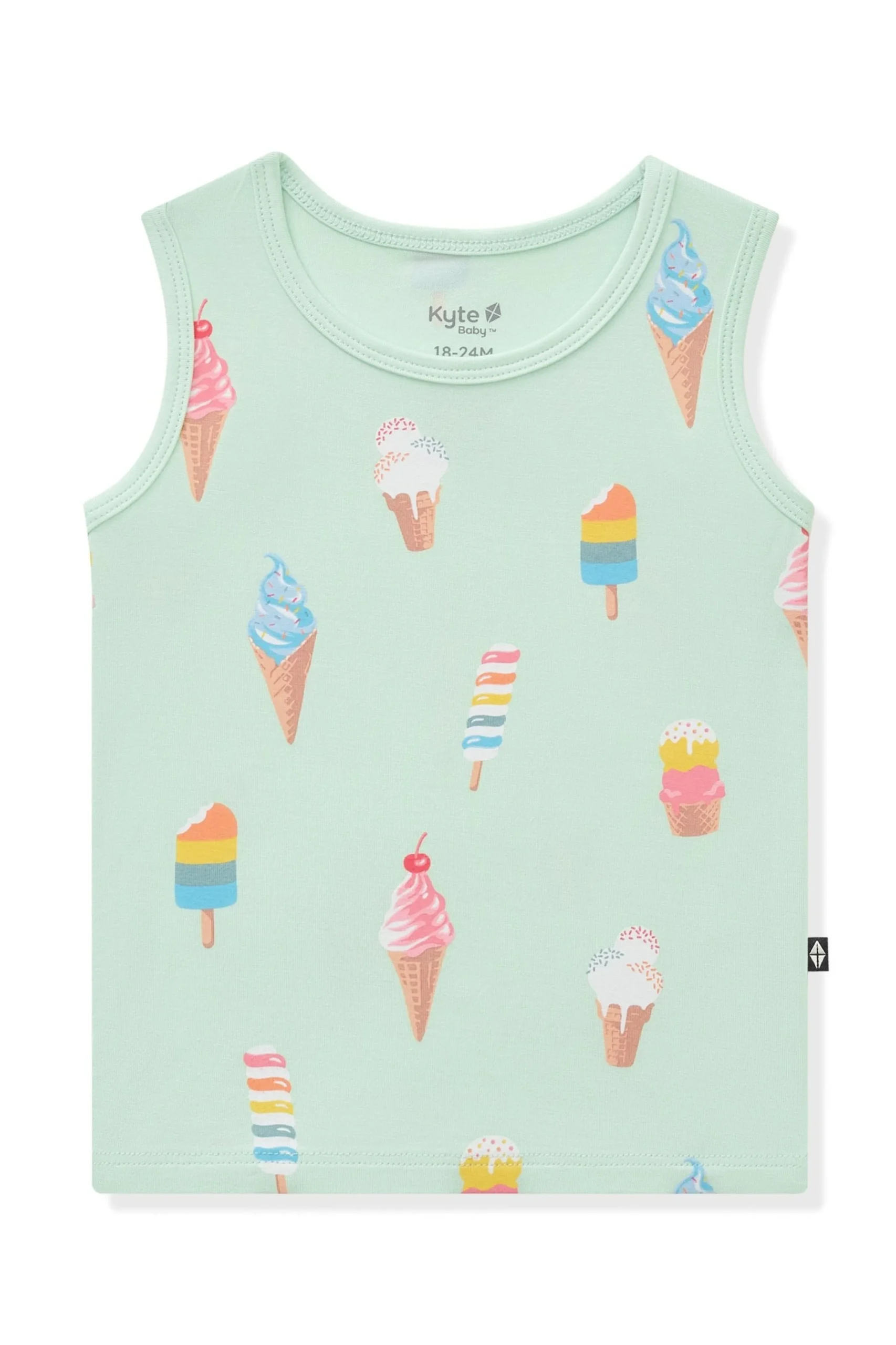 Toddler Tank Top in Mint Ice Cream