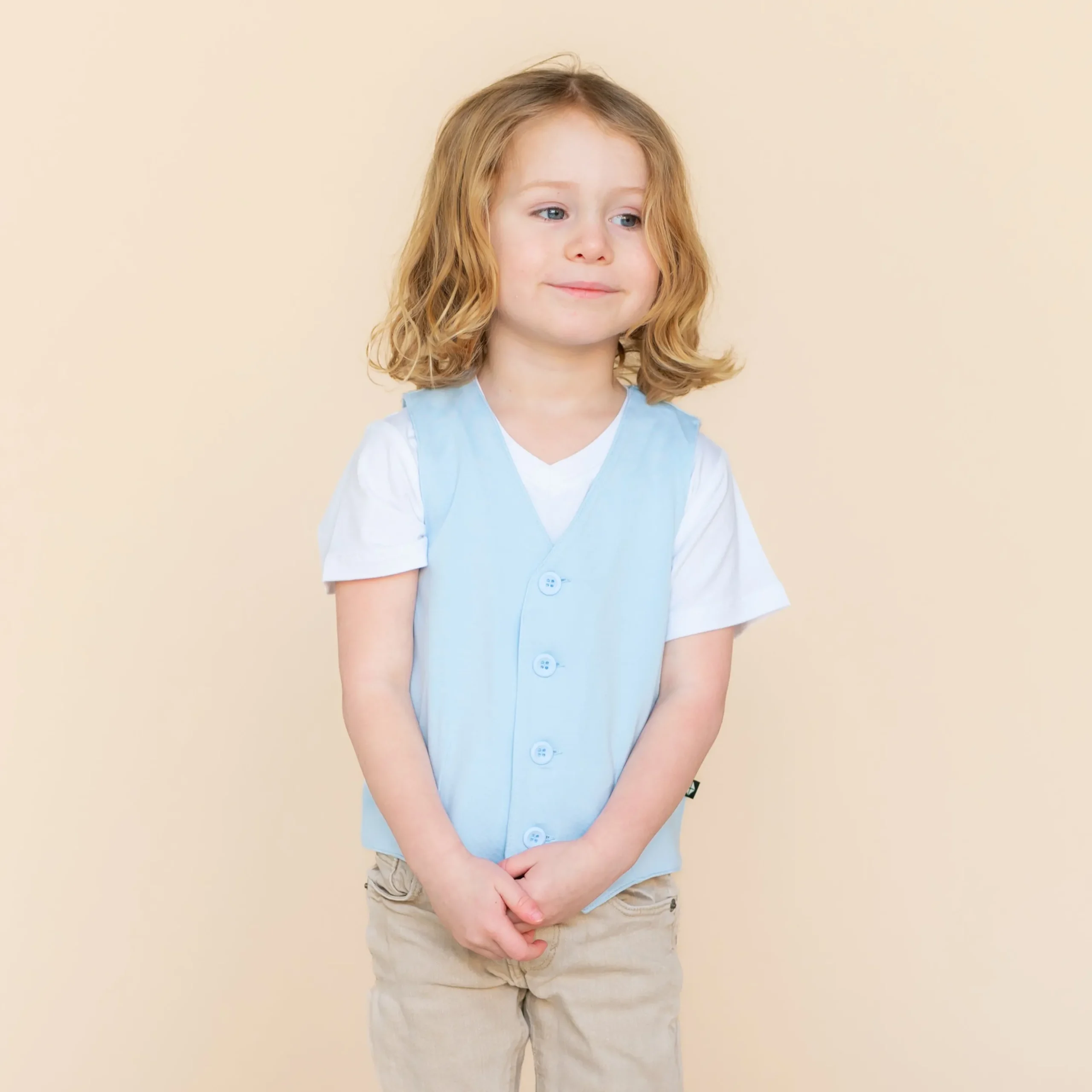 Tuxedo Vest in Breeze