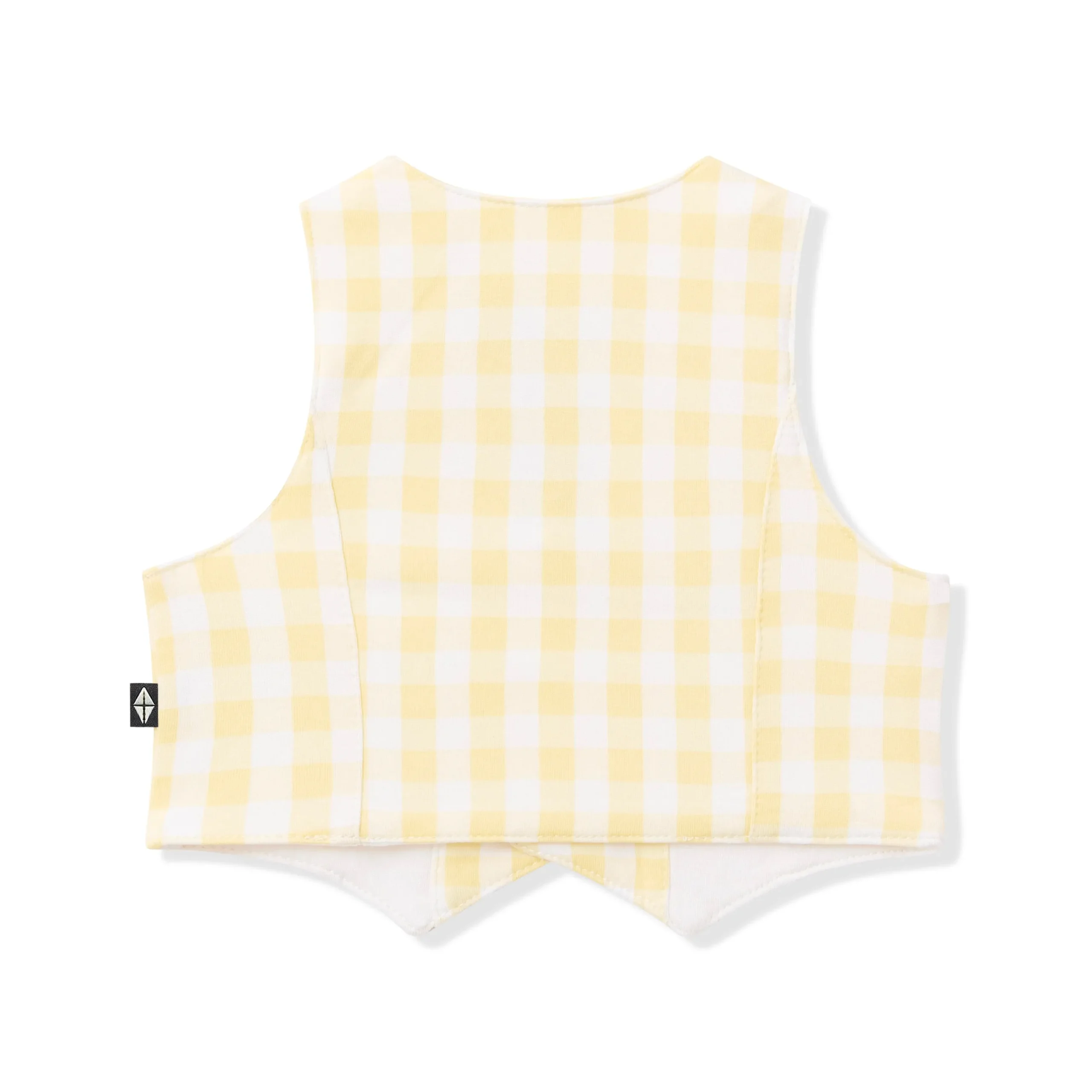Tuxedo Vest in Gingham Chamomile