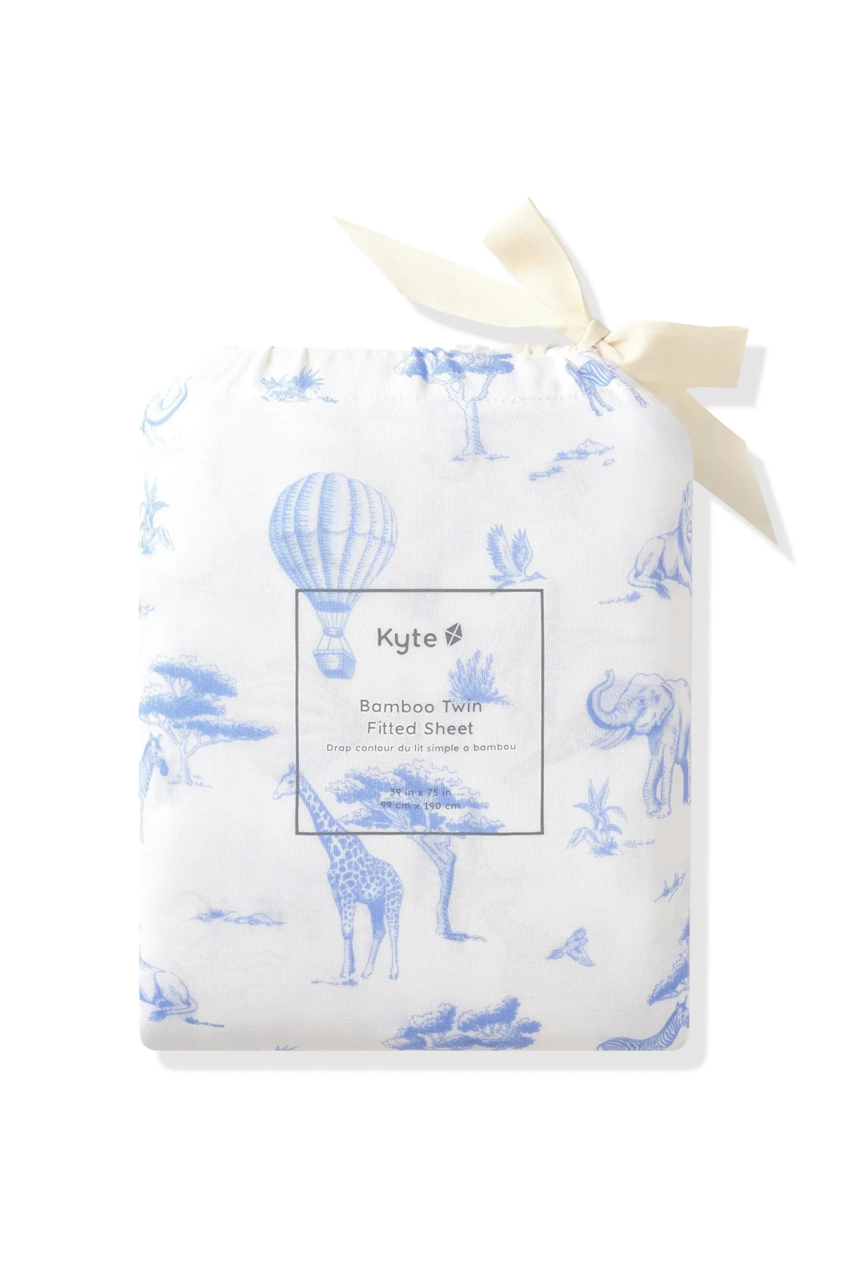 Twin Sheet in Toile Safari