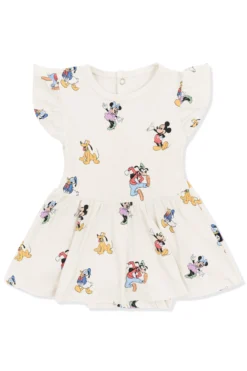 Twirl Bodysuit Dress in Mickey Mouse and Friends