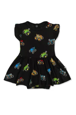 Twirl Bodysuit Dress in Monster Truck