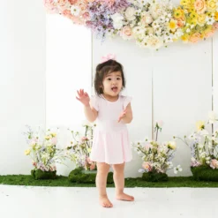 Twirl Bodysuit Dress in Sakura