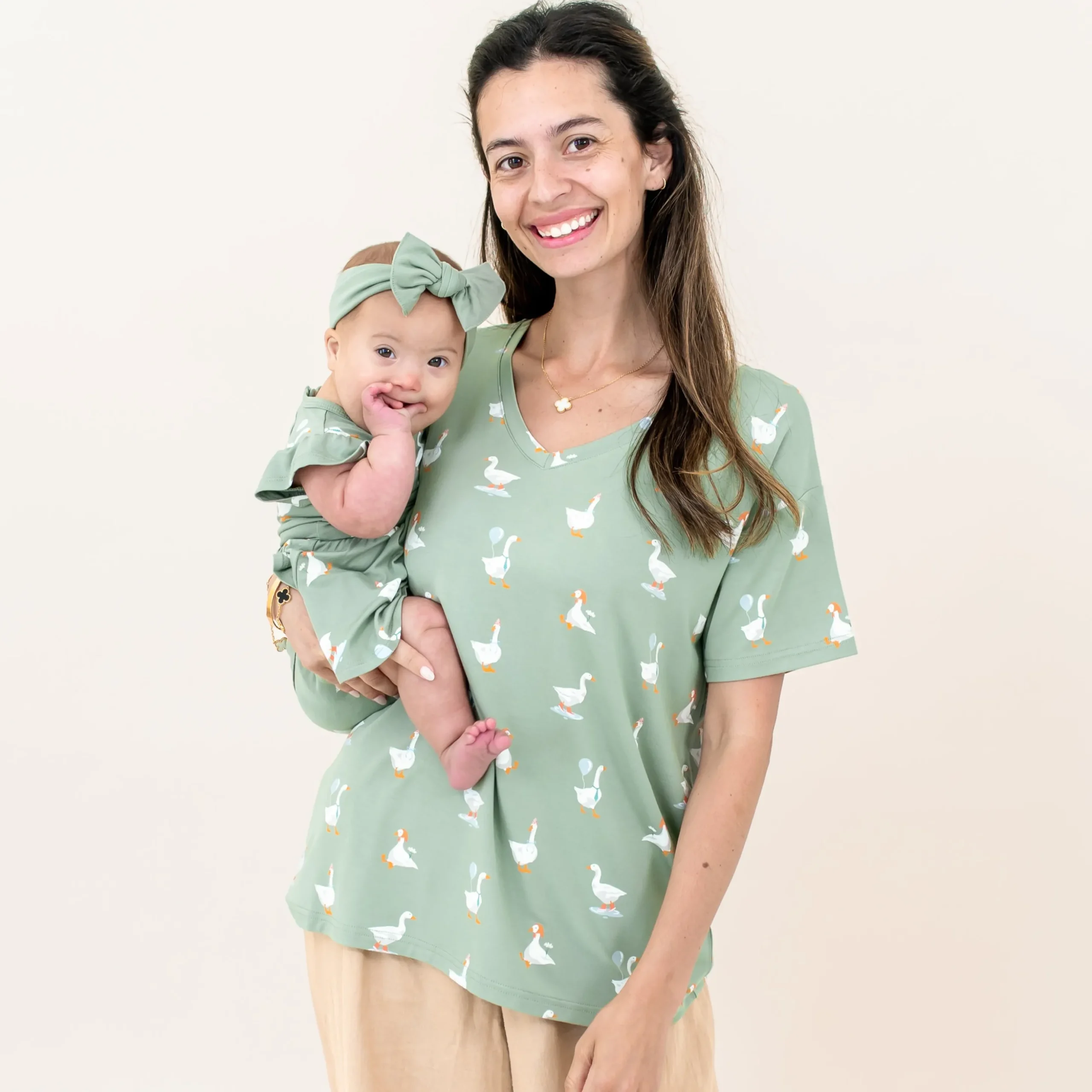 Twirl Bodysuit Dress in Silly Goose